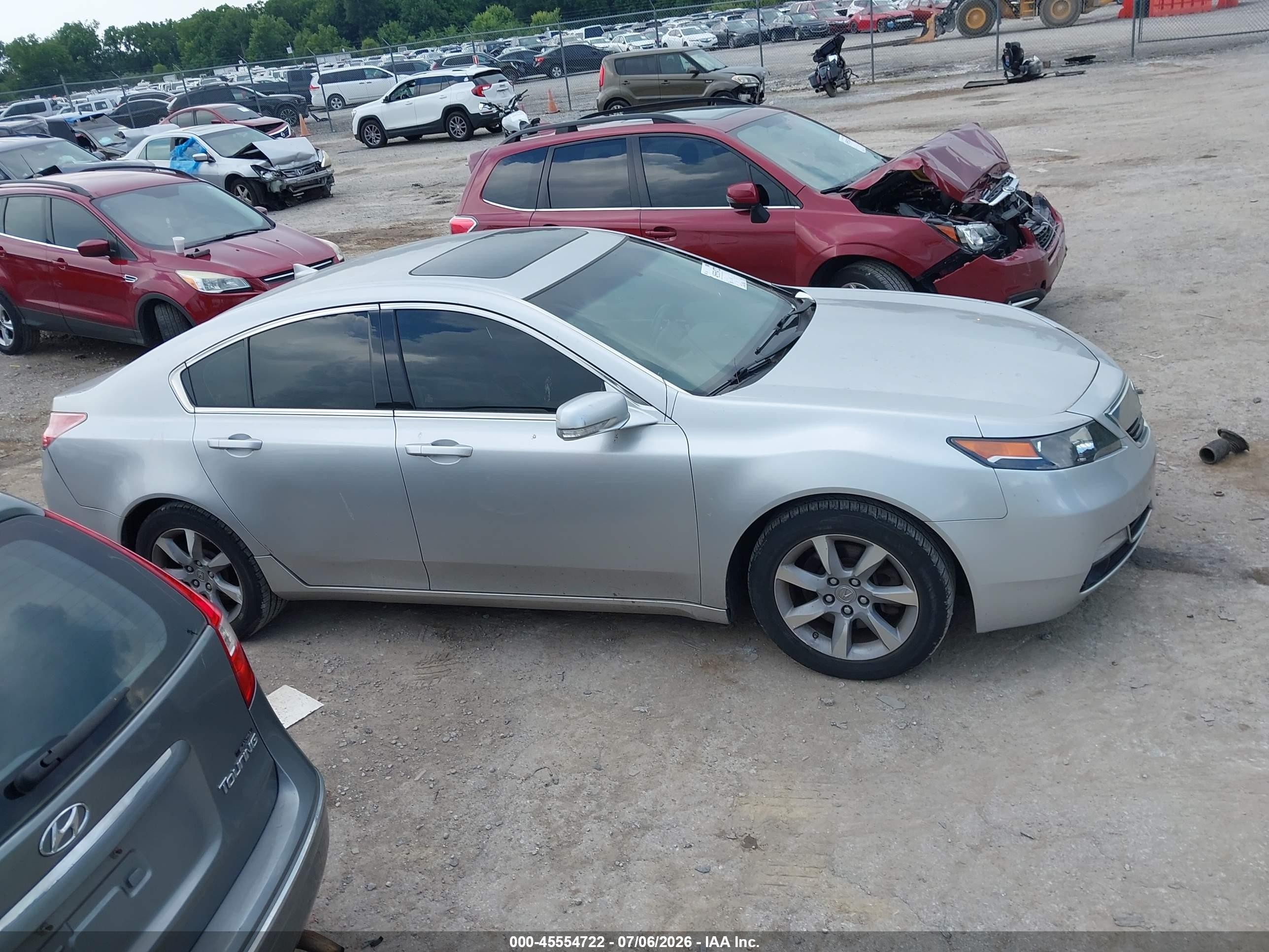 2012 Acura Tl 3.5 Silver vin: 19UUA8F26CA016922