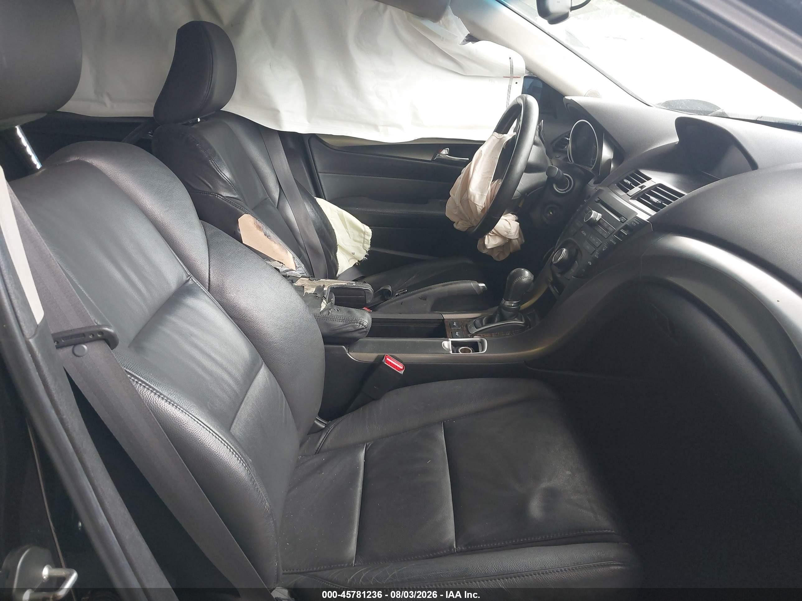 2012 Acura Tl 3.5 Black vin: 19UUA8F26CA034370