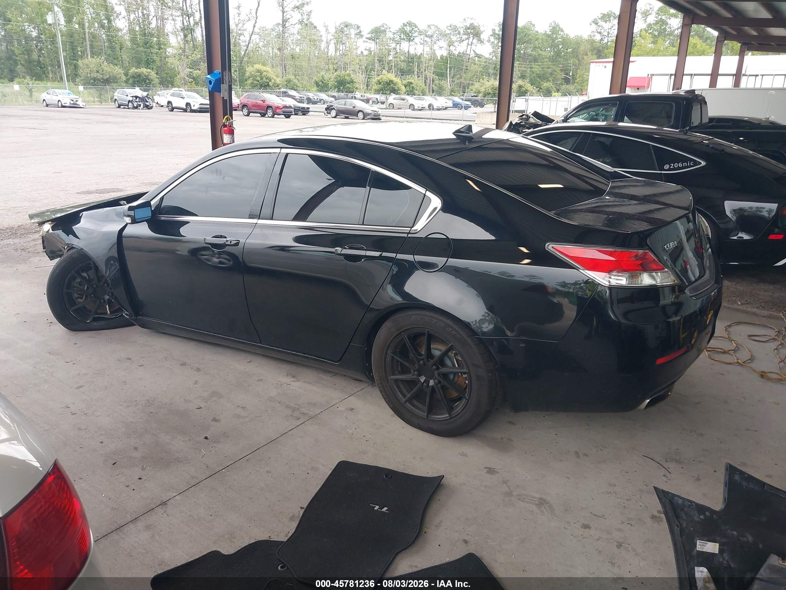 2012 Acura Tl 3.5 Black vin: 19UUA8F26CA034370