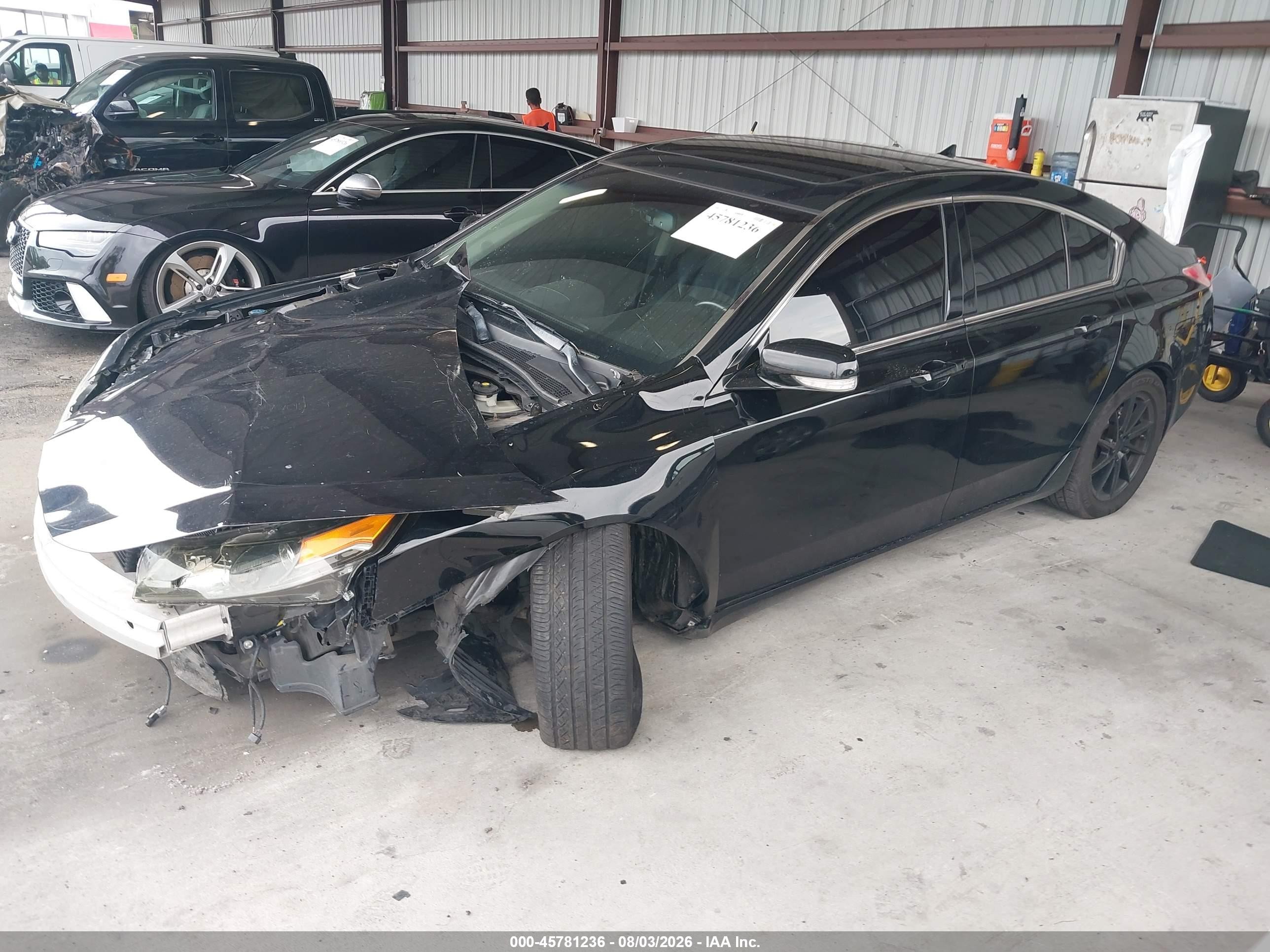 2012 Acura Tl 3.5 Black vin: 19UUA8F26CA034370