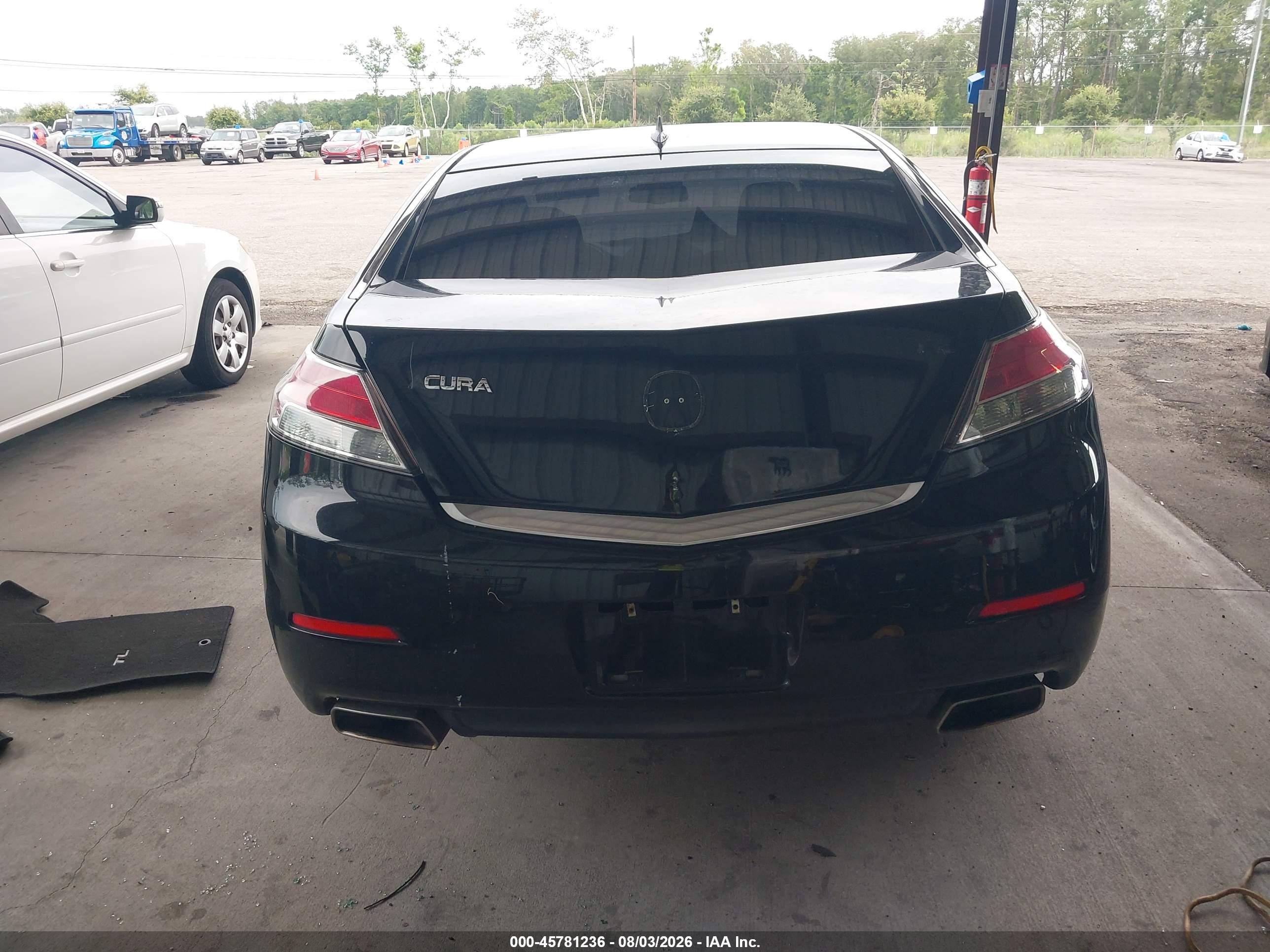 2012 Acura Tl 3.5 Black vin: 19UUA8F26CA034370