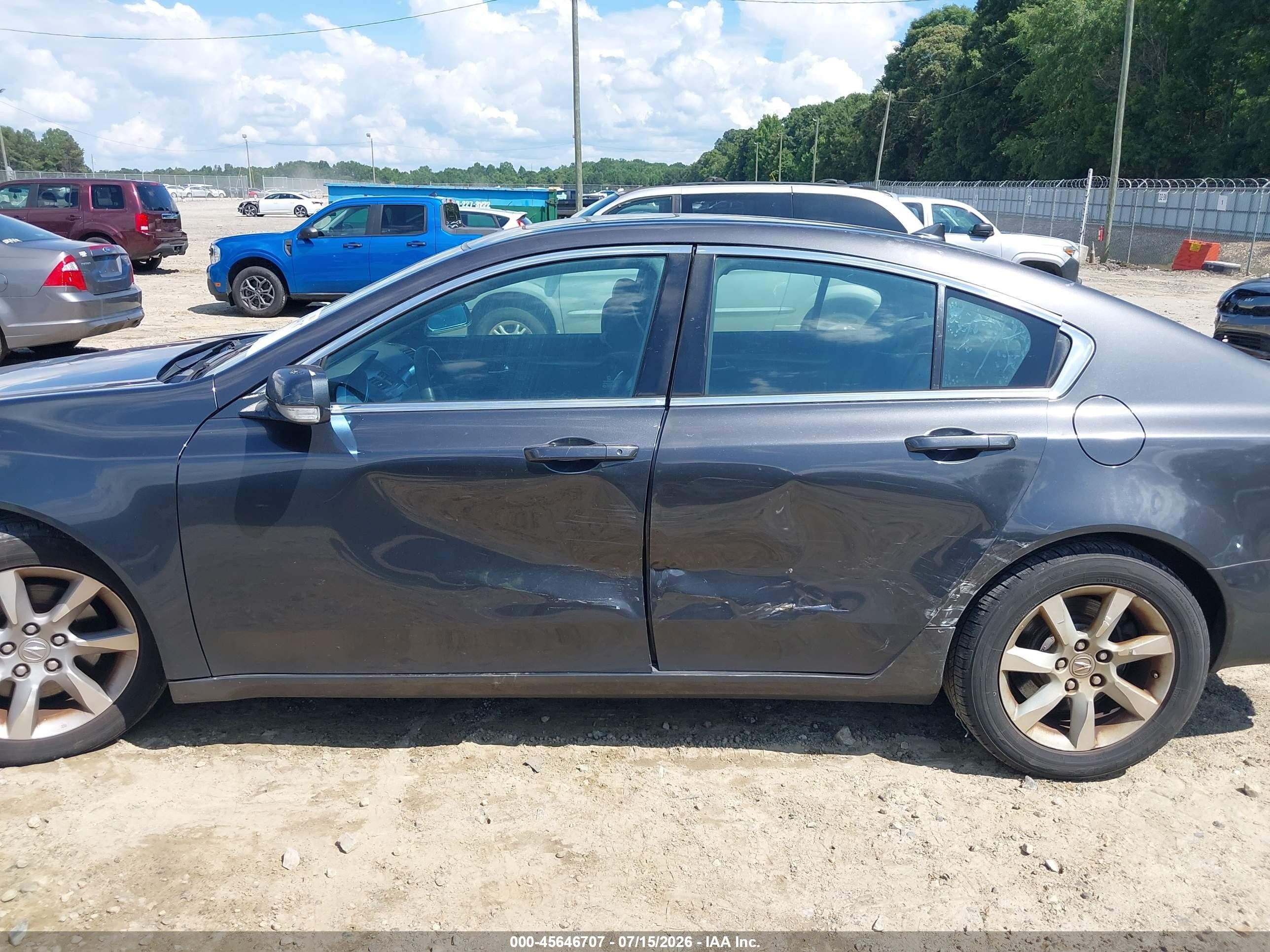 2012 Acura Tl 3.5 Black vin: 19UUA8F26CA038466