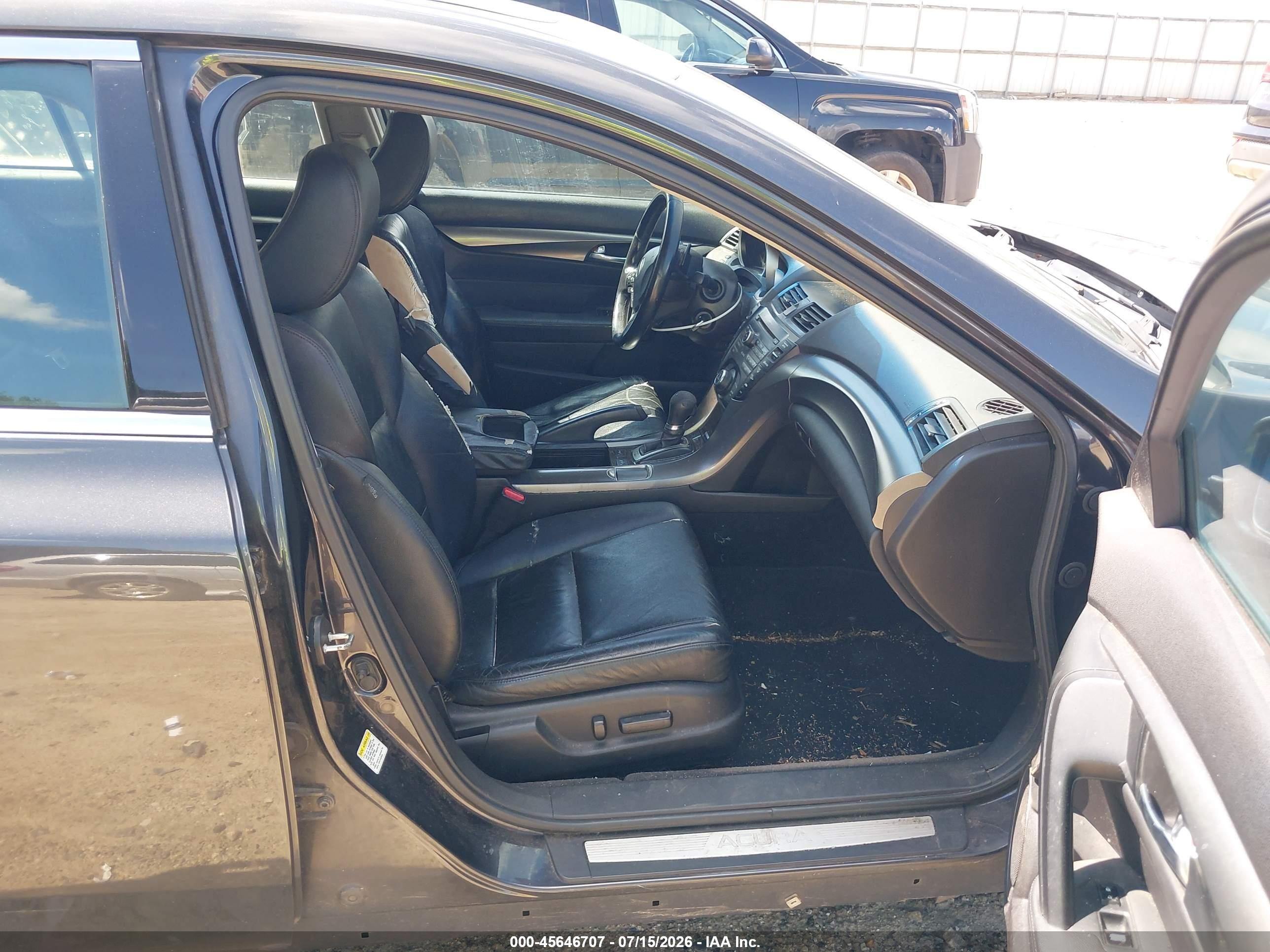 2012 Acura Tl 3.5 Black vin: 19UUA8F26CA038466
