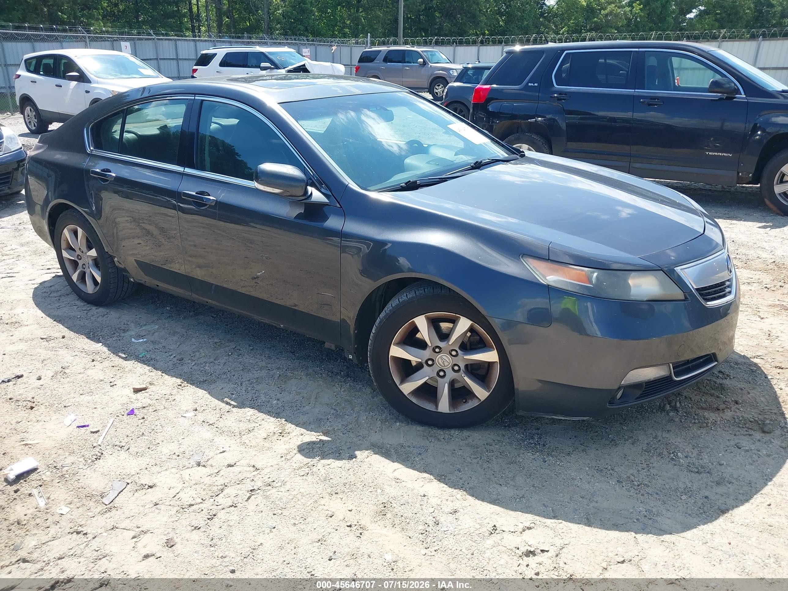 2012 Acura Tl 3.5 Black vin: 19UUA8F26CA038466
