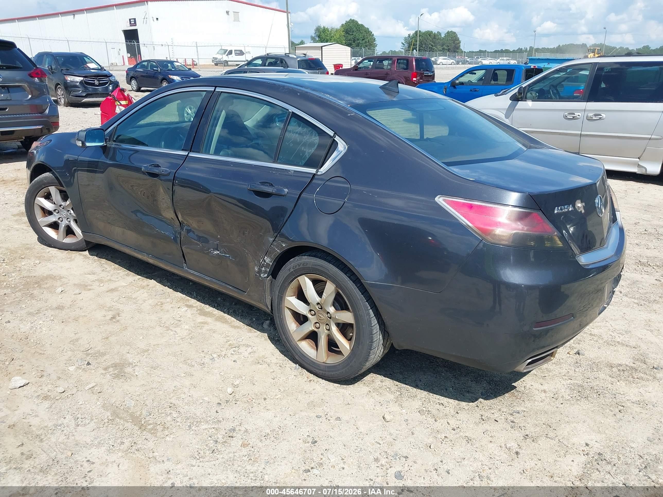2012 Acura Tl 3.5 Black vin: 19UUA8F26CA038466
