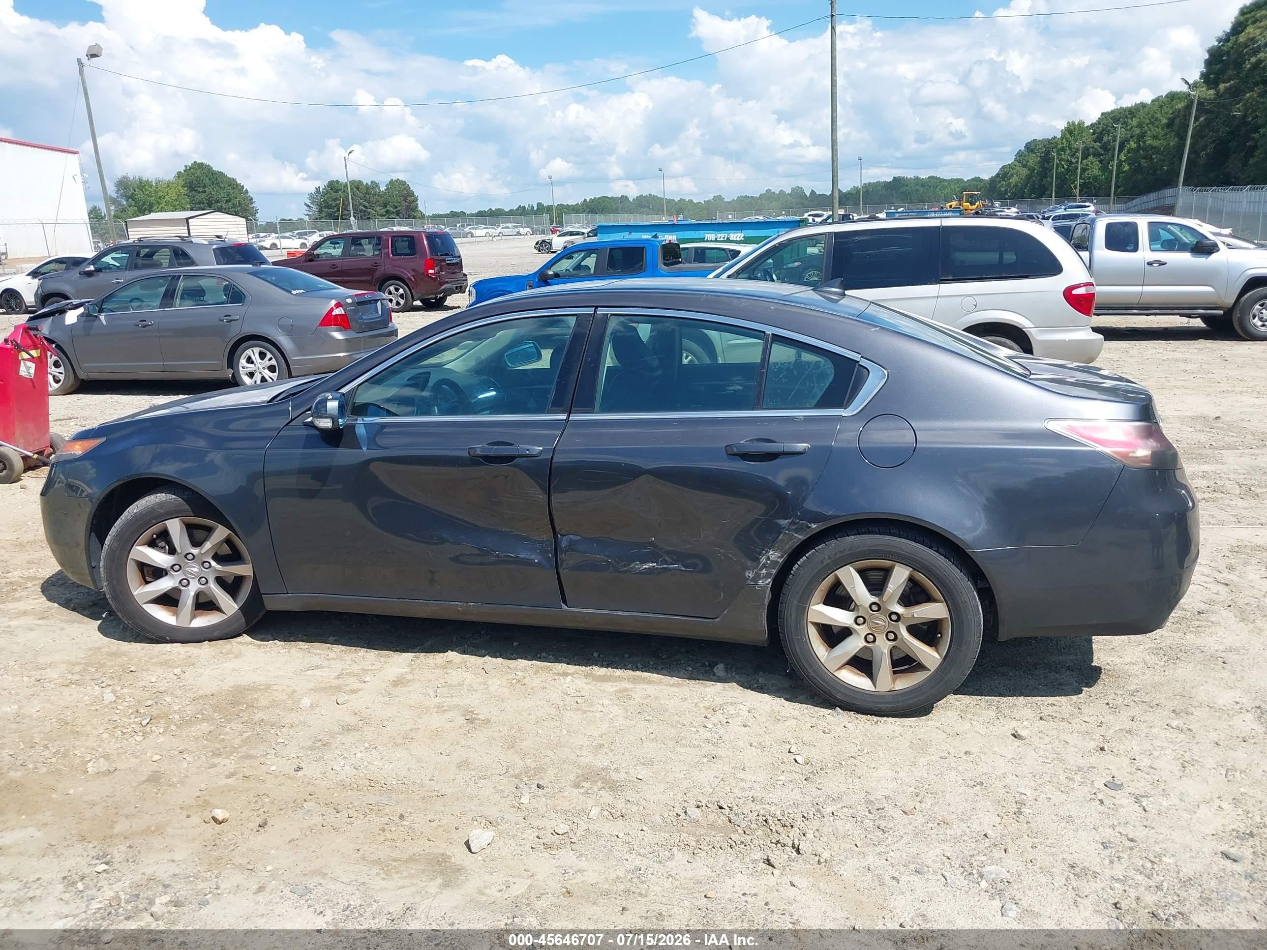 2012 Acura Tl 3.5 Black vin: 19UUA8F26CA038466