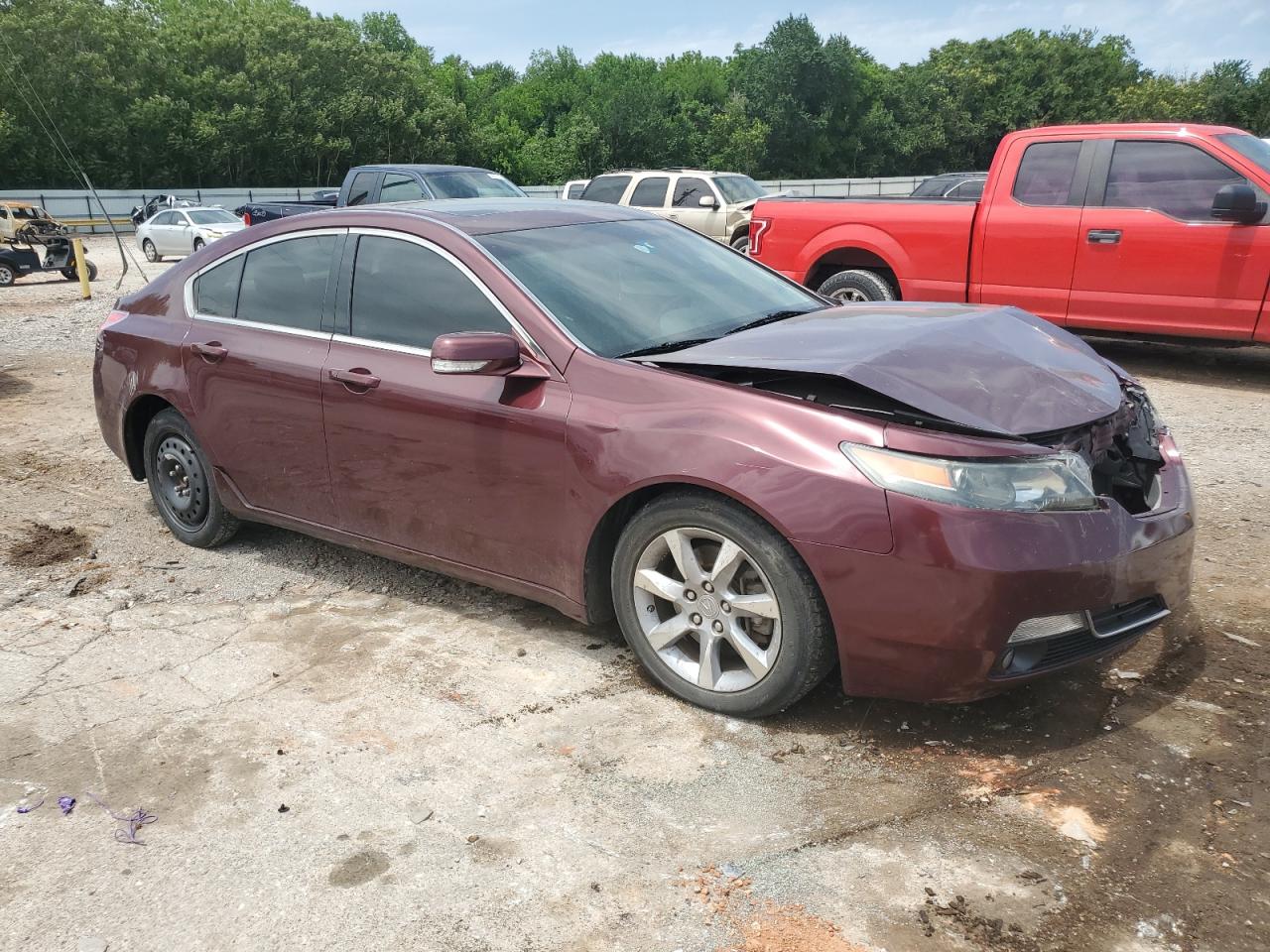 2013 Acura Tl Maroon vin: 19UUA8F26DA001340