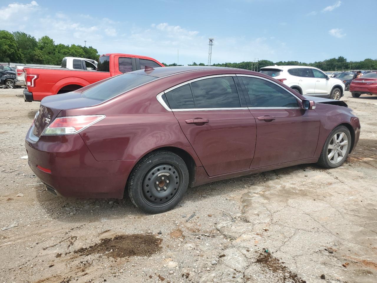 2013 Acura Tl Maroon vin: 19UUA8F26DA001340