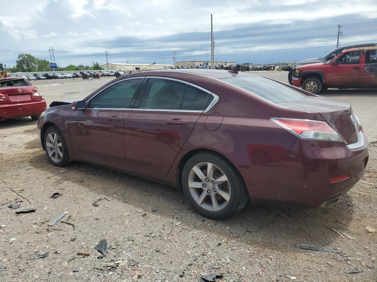 2013 Acura Tl Maroon vin: 19UUA8F26DA001340
