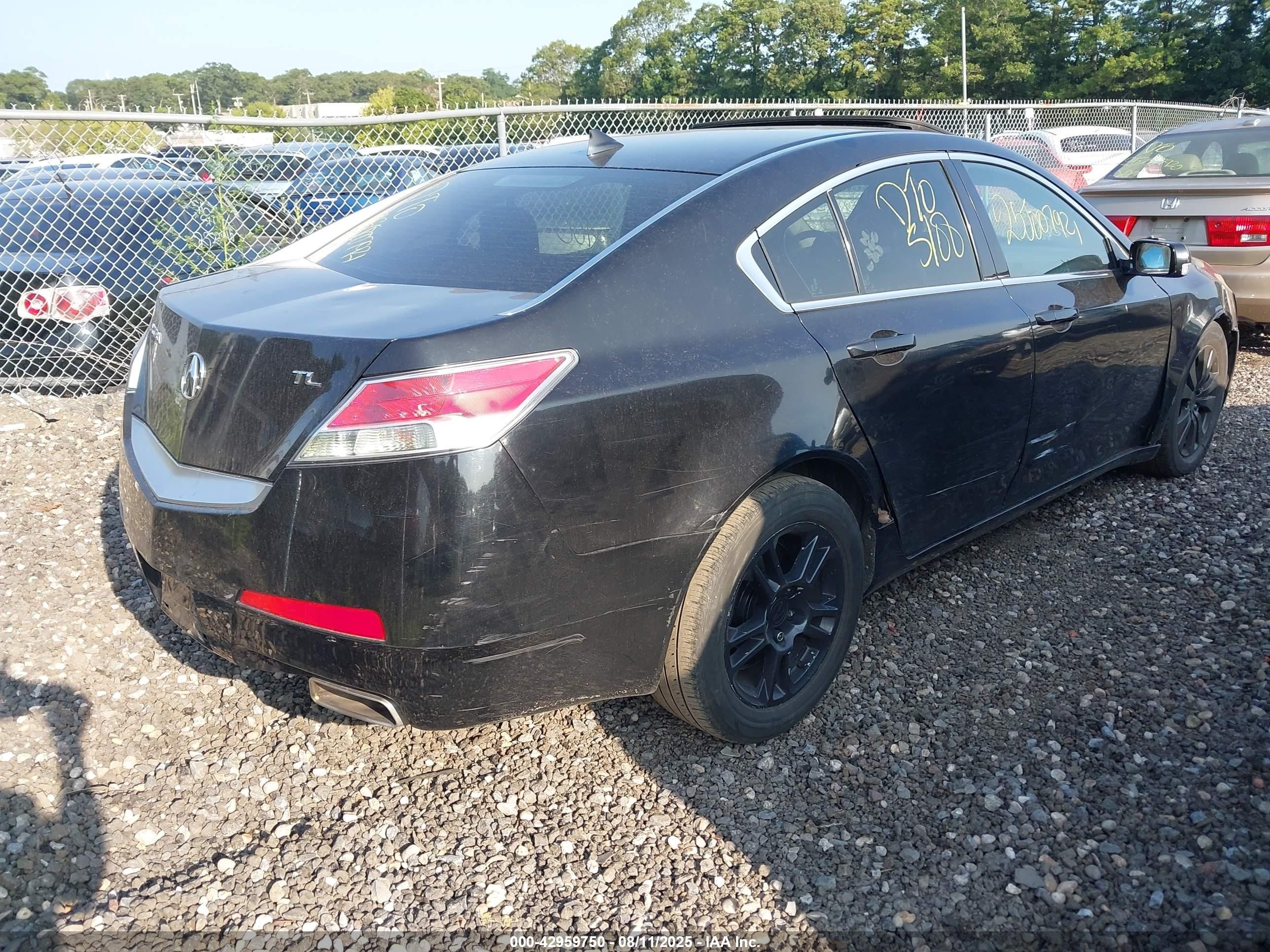 2010 Acura Tl 3.5 Black vin: 19UUA8F27AA023696