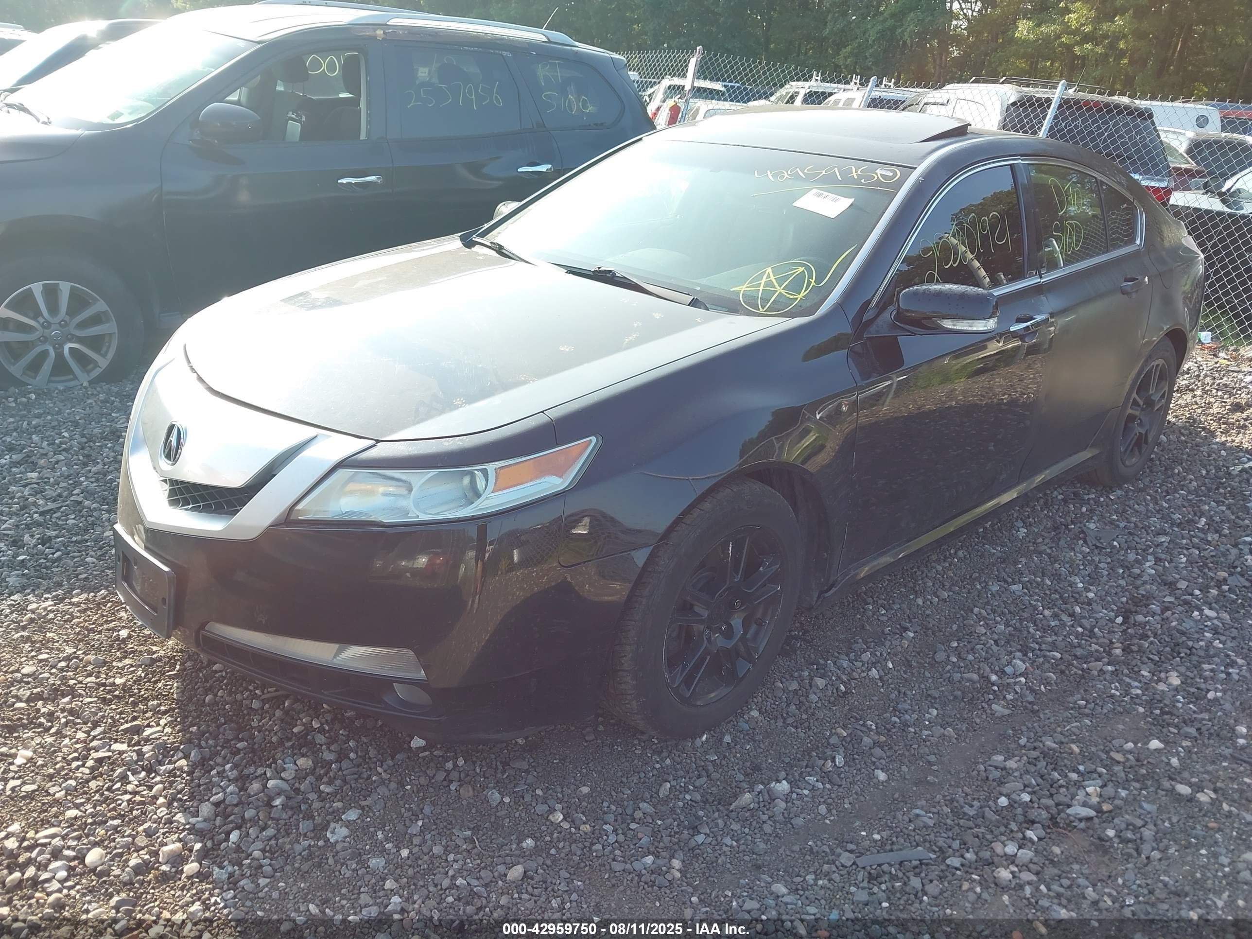 2010 Acura Tl 3.5 Black vin: 19UUA8F27AA023696