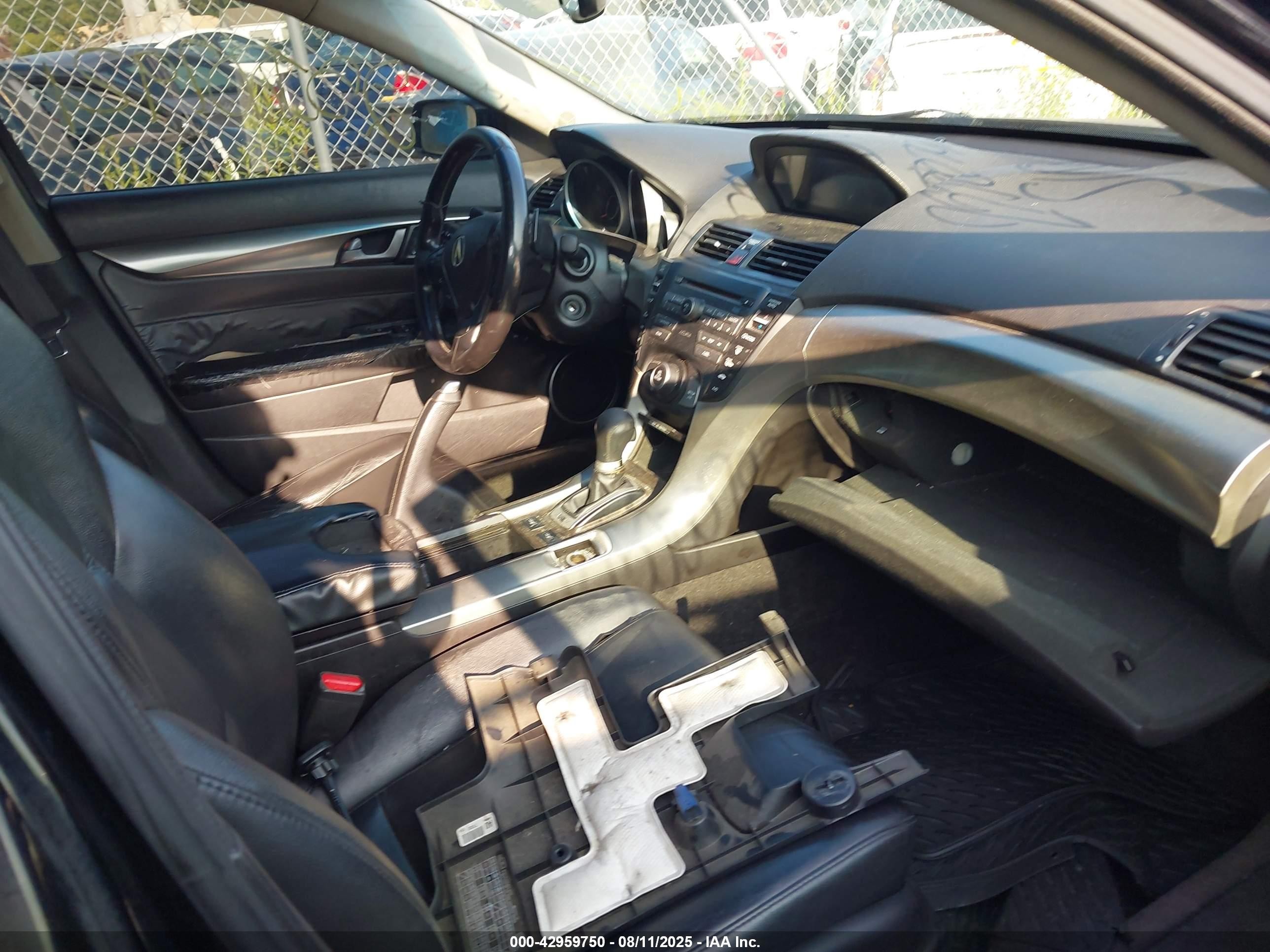 2010 Acura Tl 3.5 Black vin: 19UUA8F27AA023696
