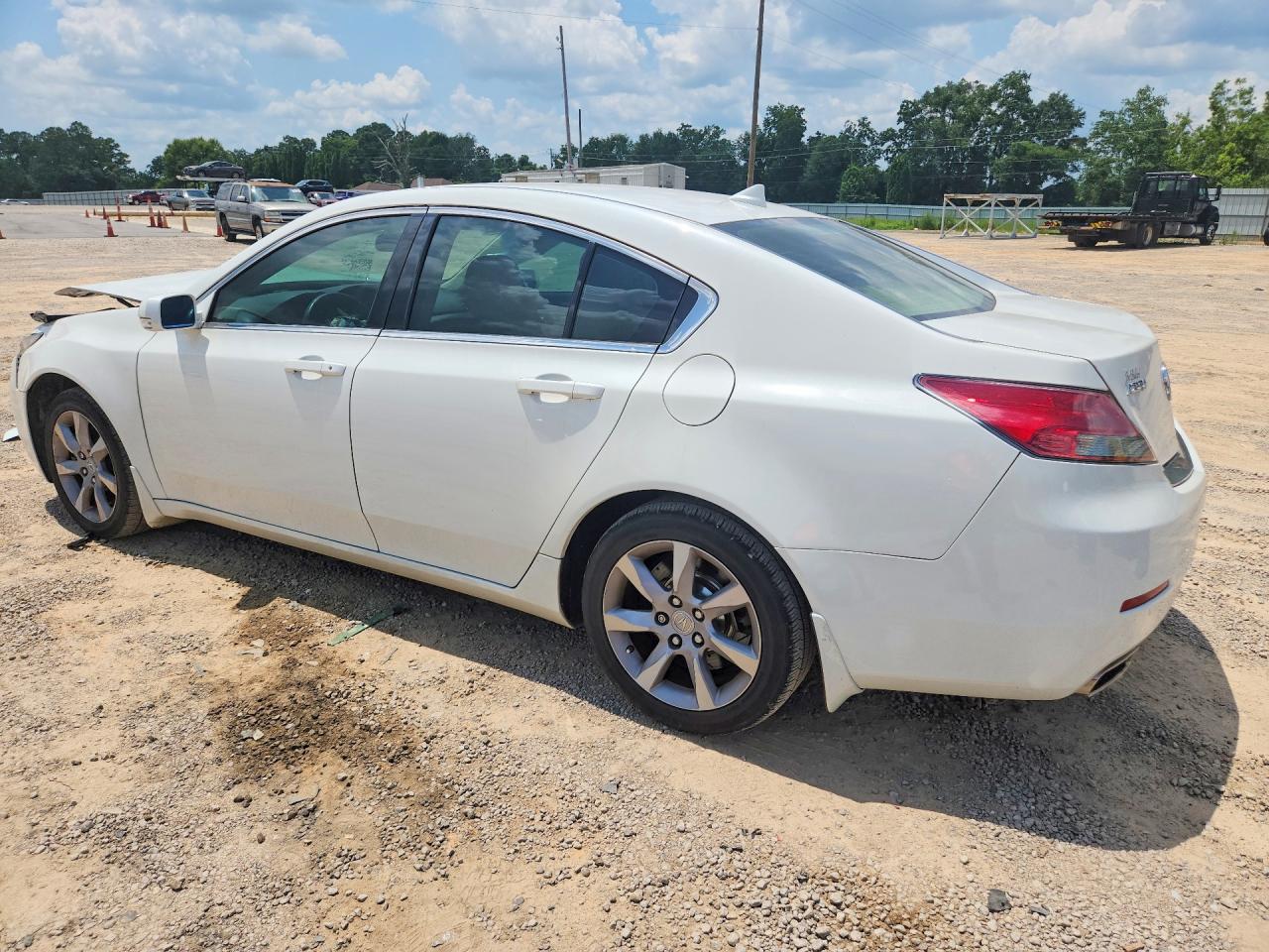 2012 Acura Tl White vin: 19UUA8F27CA014595