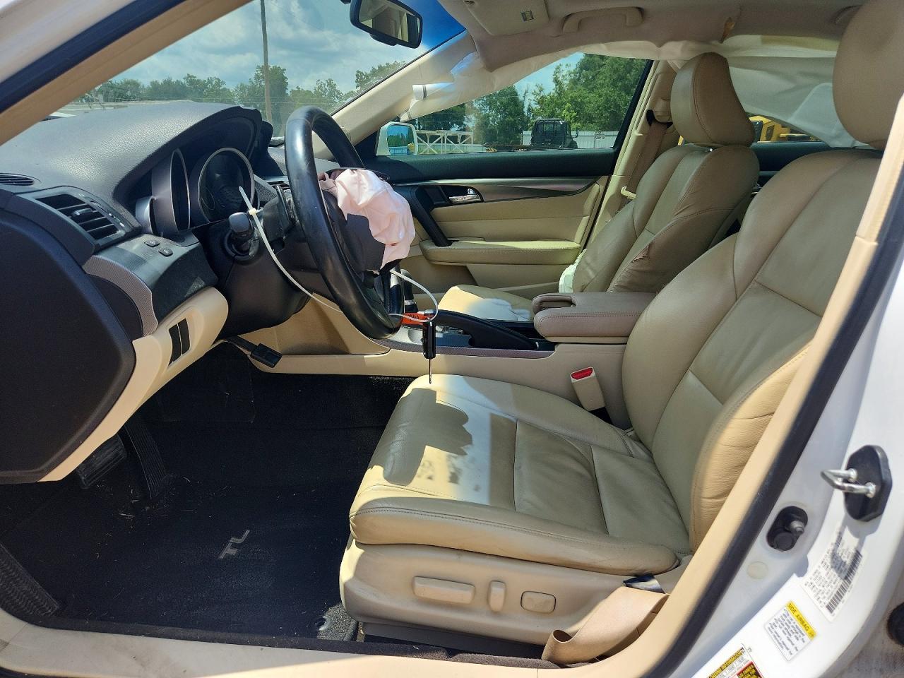 2012 Acura Tl White vin: 19UUA8F27CA014595