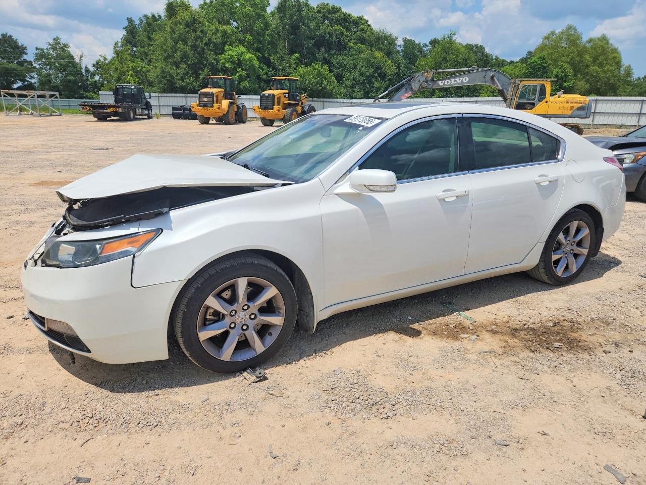 2012 Acura Tl White vin: 19UUA8F27CA014595