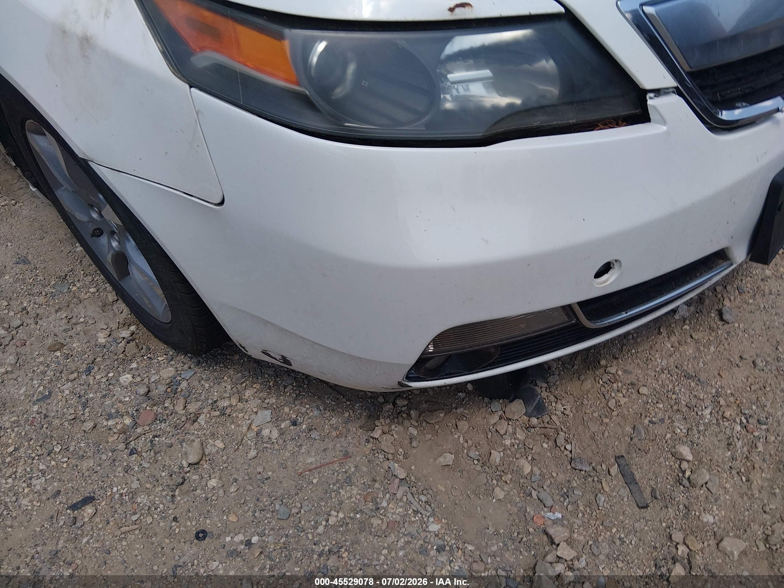2012 Acura Tl 3.5 White vin: 19UUA8F27CA023149