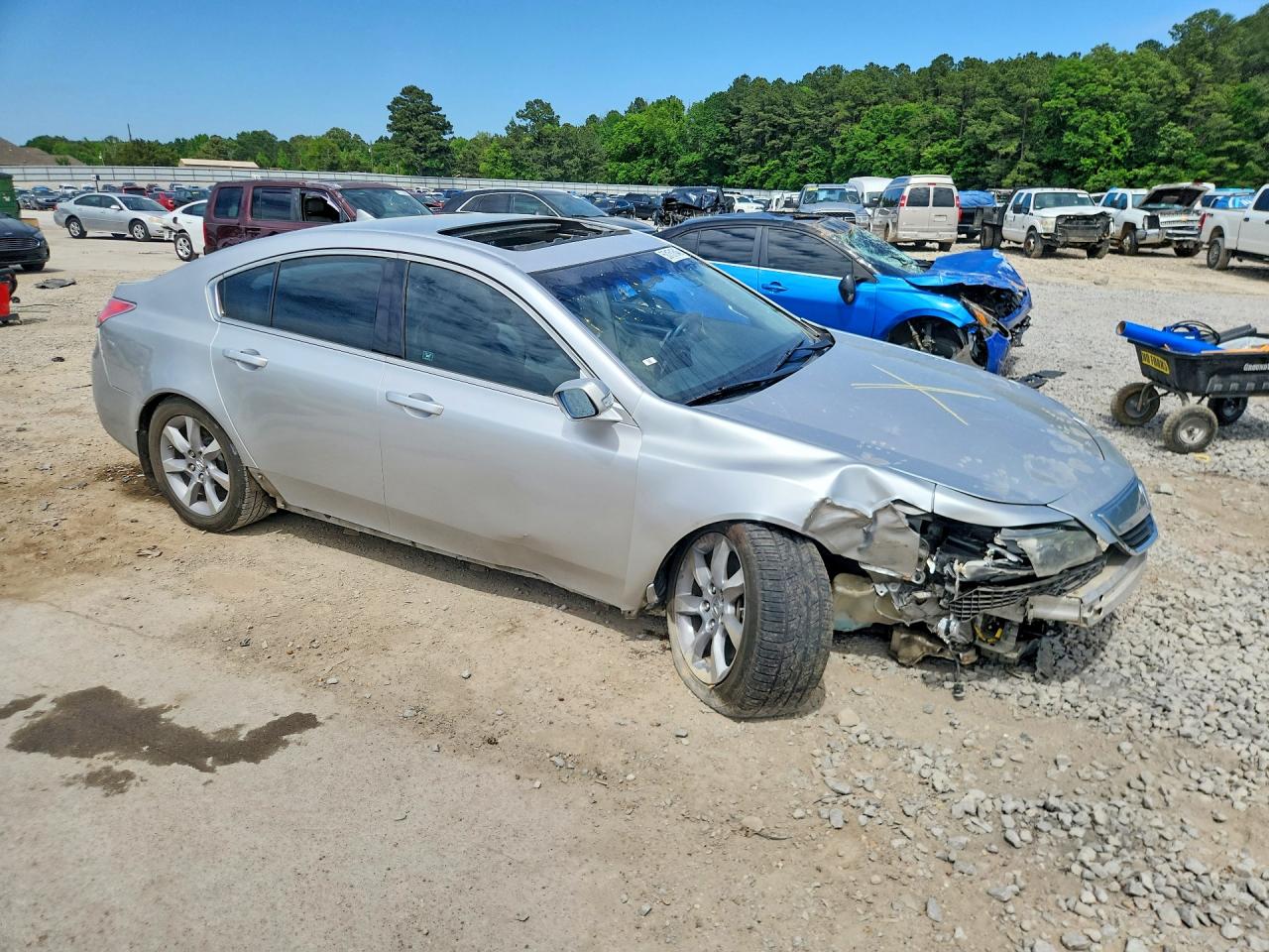 2012 Acura Tl Silver vin: 19UUA8F27CA028903