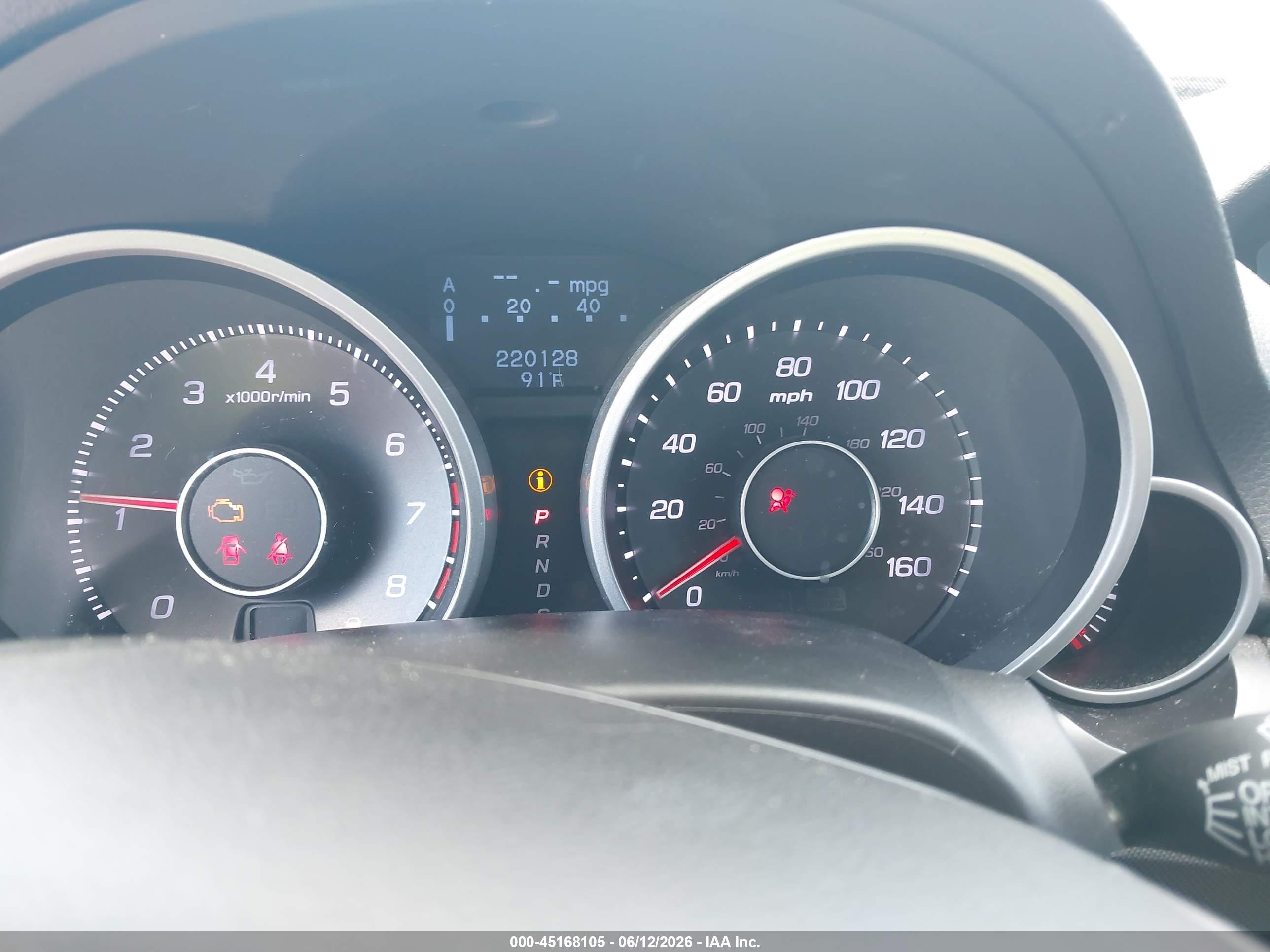 2012 Acura Tl 3.5 Black vin: 19UUA8F27CA035981