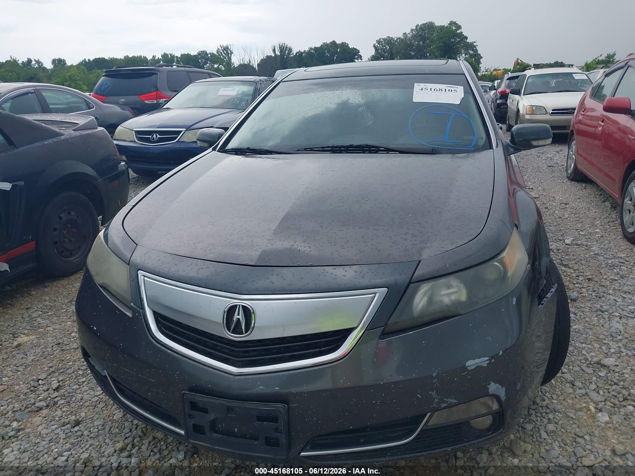 2012 Acura Tl 3.5 Black vin: 19UUA8F27CA035981