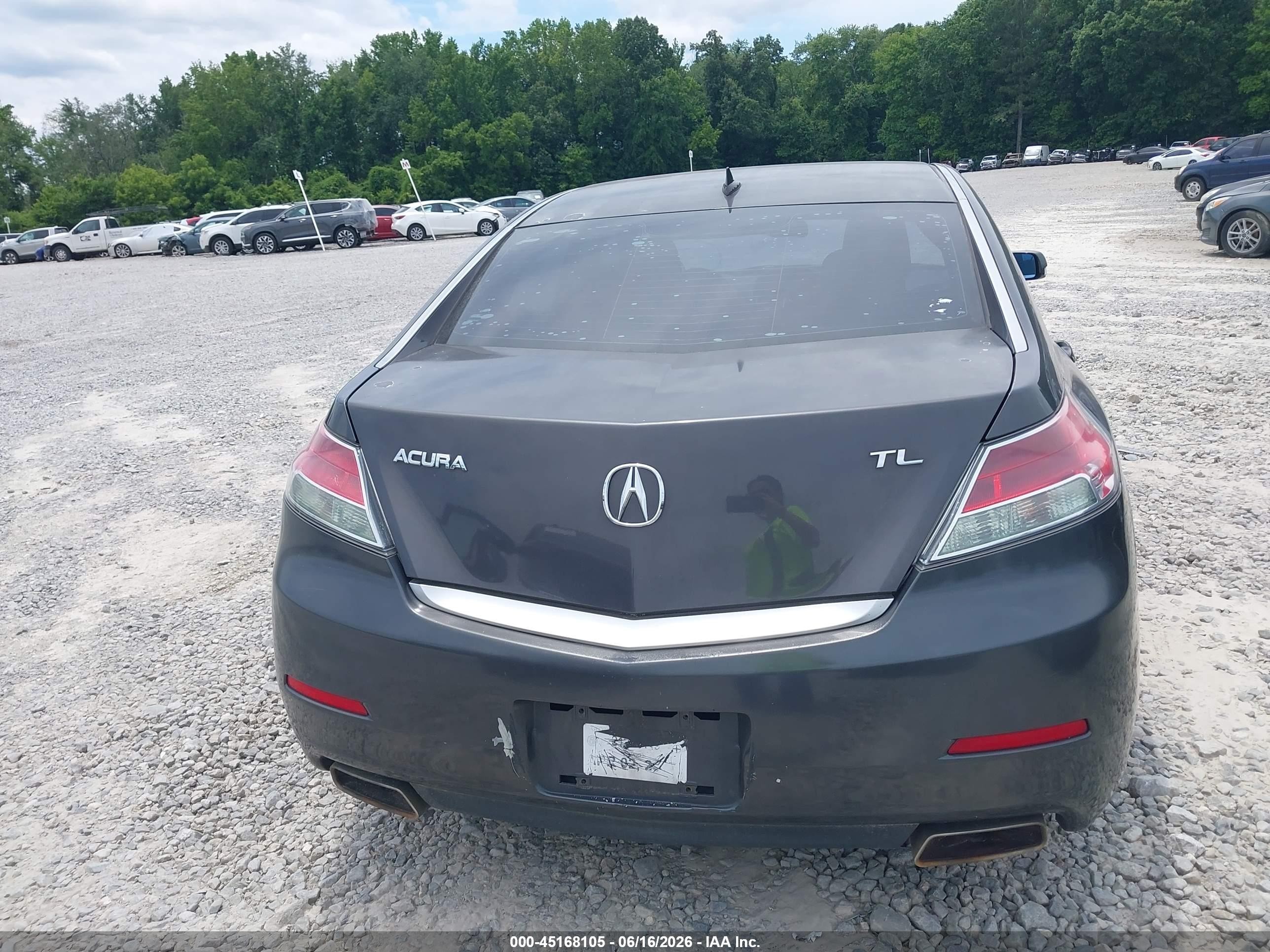 2012 Acura Tl 3.5 Black vin: 19UUA8F27CA035981