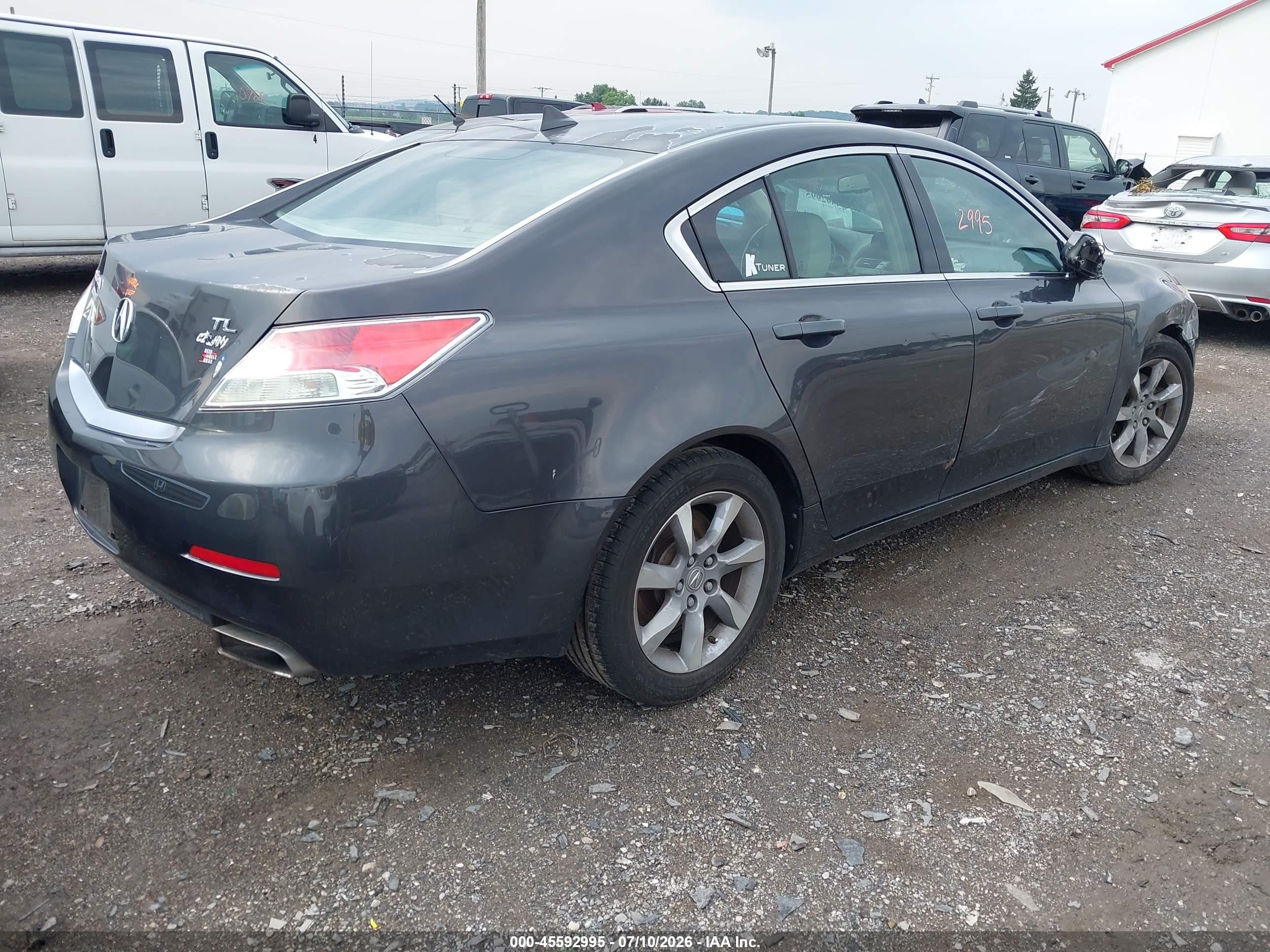 2012 Acura Tl 3.5 Gray vin: 19UUA8F27CA036032