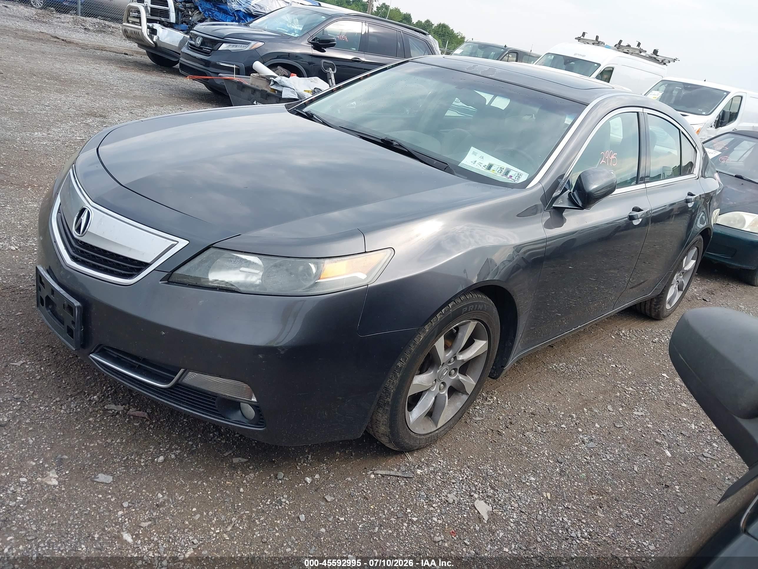 2012 Acura Tl 3.5 Gray vin: 19UUA8F27CA036032