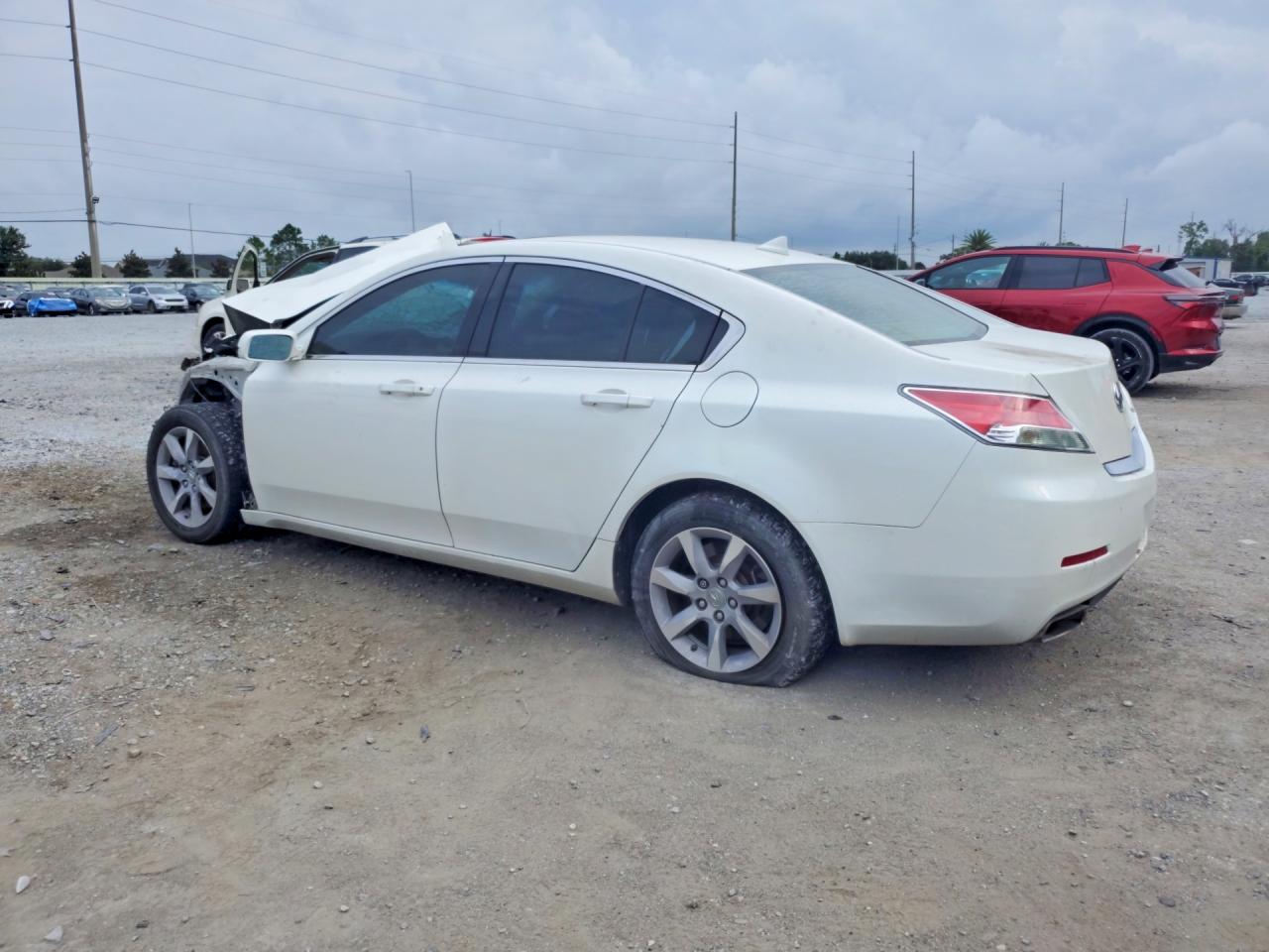 2013 Acura Tl White vin: 19UUA8F27DA017580