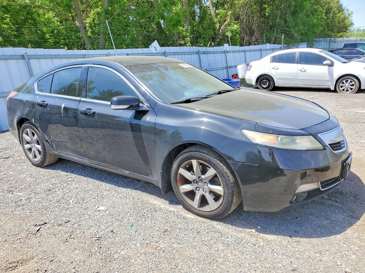 2013 Acura Tl Black vin: 19UUA8F27DA800026