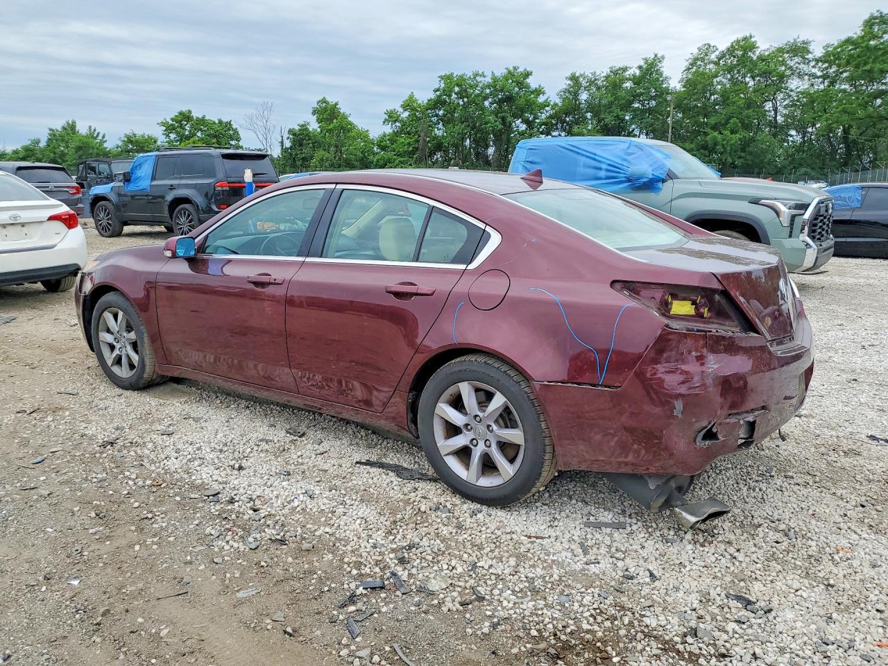2014 Acura Tl Maroon vin: 19UUA8F27EA001901