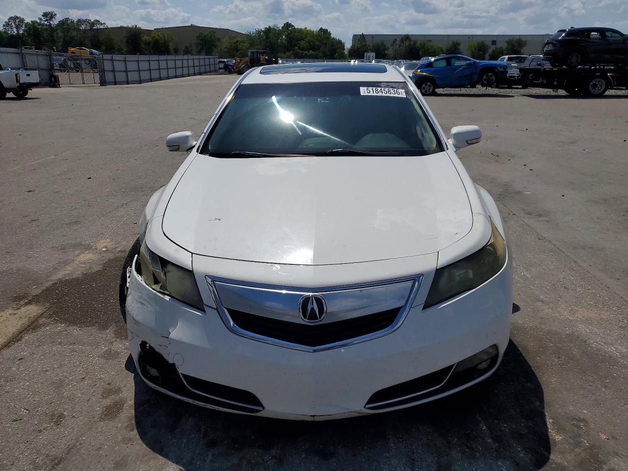 2014 Acura Tl White vin: 19UUA8F27EA007956