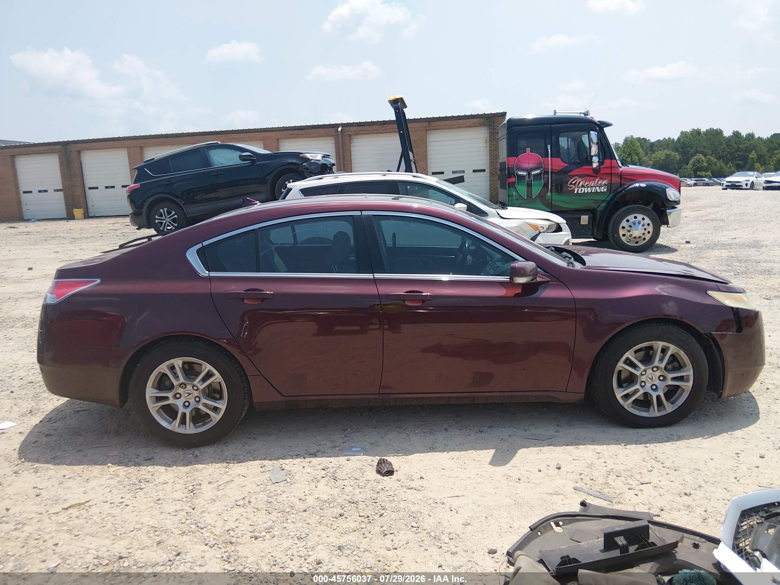 2011 Acura Tl 3.5 Red vin: 19UUA8F28BA007203