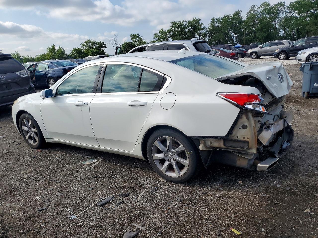 2012 Acura Tl White vin: 19UUA8F28CA026562
