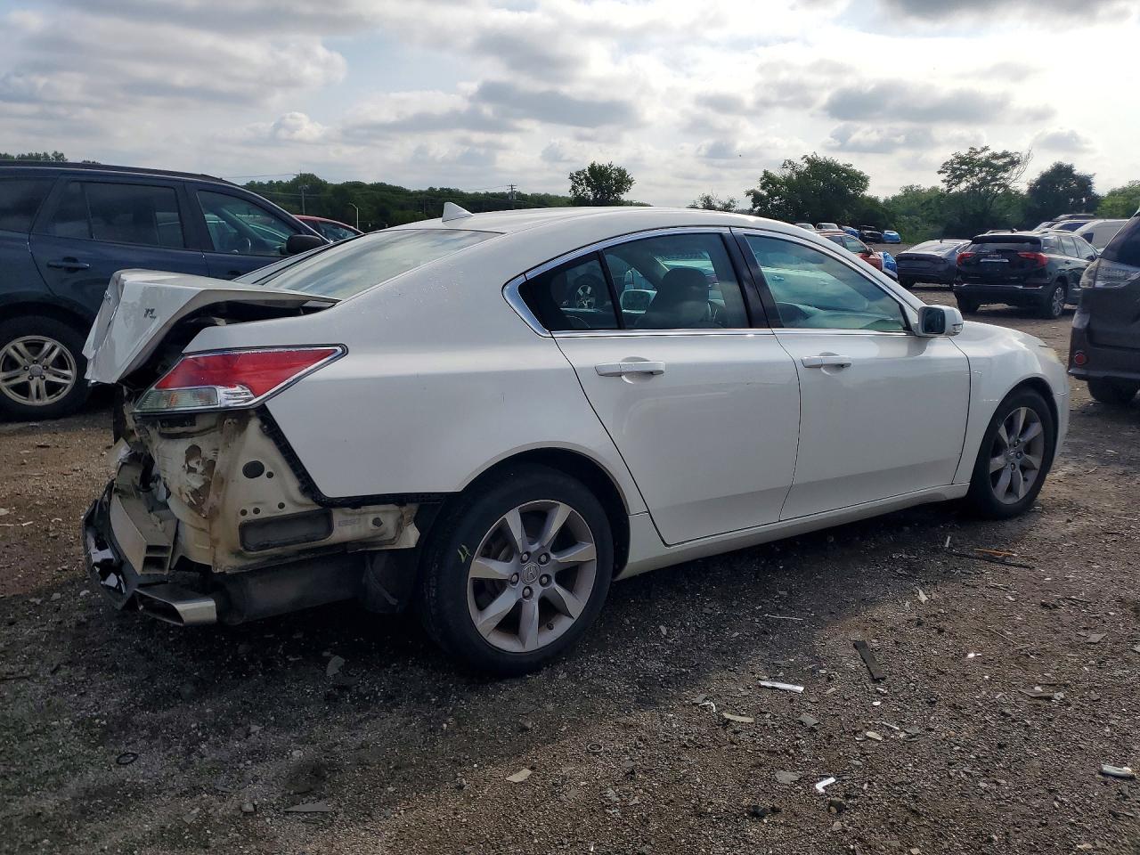 2012 Acura Tl White vin: 19UUA8F28CA026562