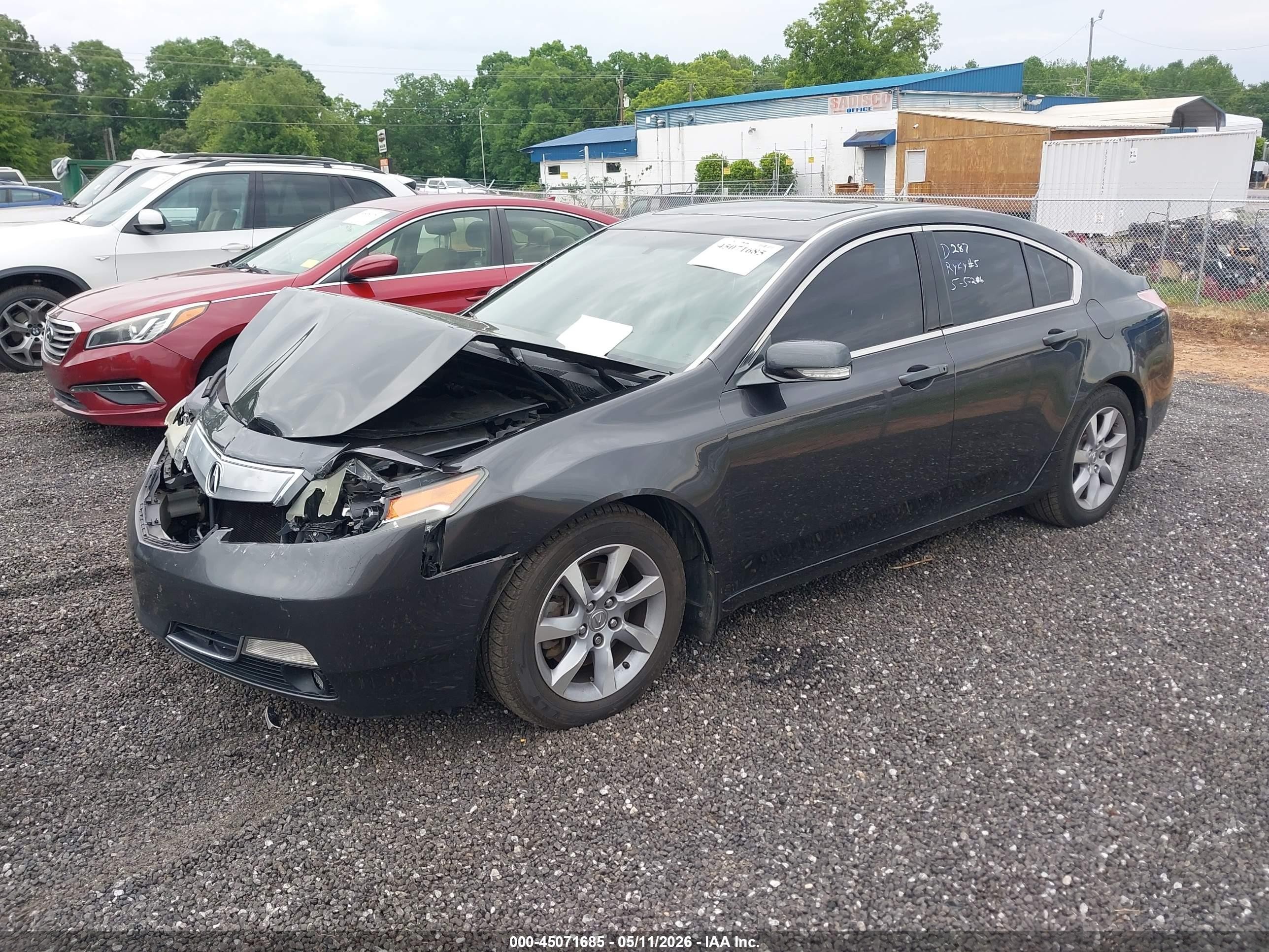 2012 Acura Tl 3.5 Серый vin: 19UUA8F28CA027565