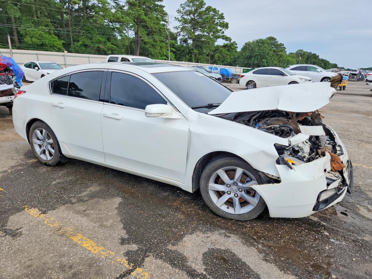 2012 Acura Tl White vin: 19UUA8F28CA038615