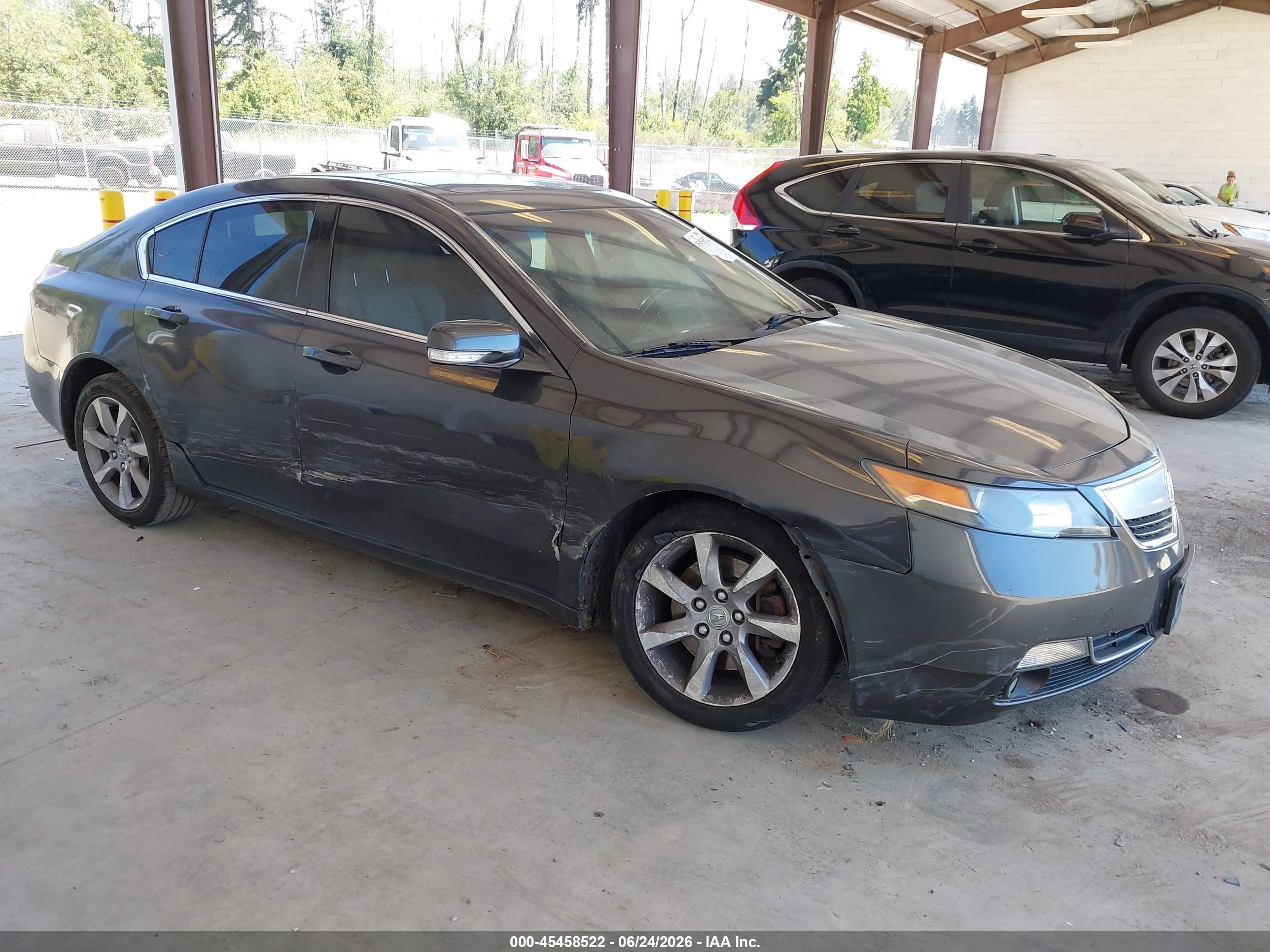 2013 Acura Tl 3.5 Gray vin: 19UUA8F28DA006040
