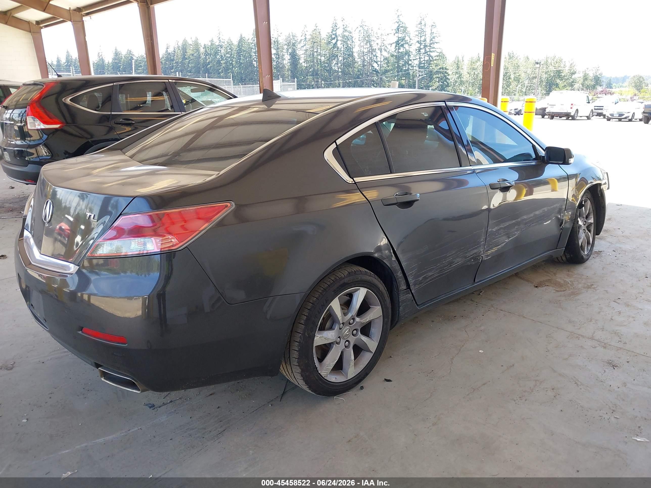 2013 Acura Tl 3.5 Gray vin: 19UUA8F28DA006040