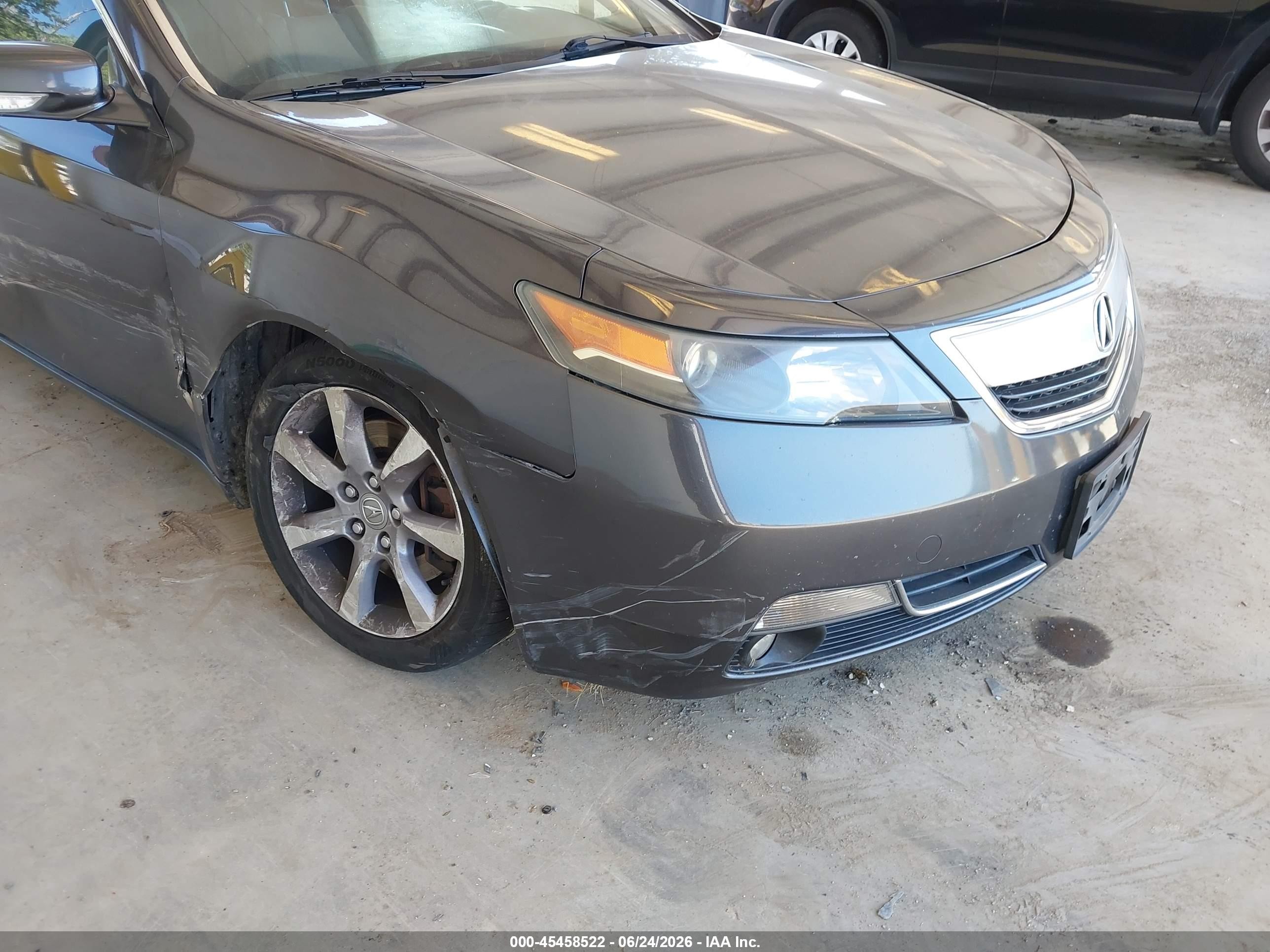 2013 Acura Tl 3.5 Gray vin: 19UUA8F28DA006040