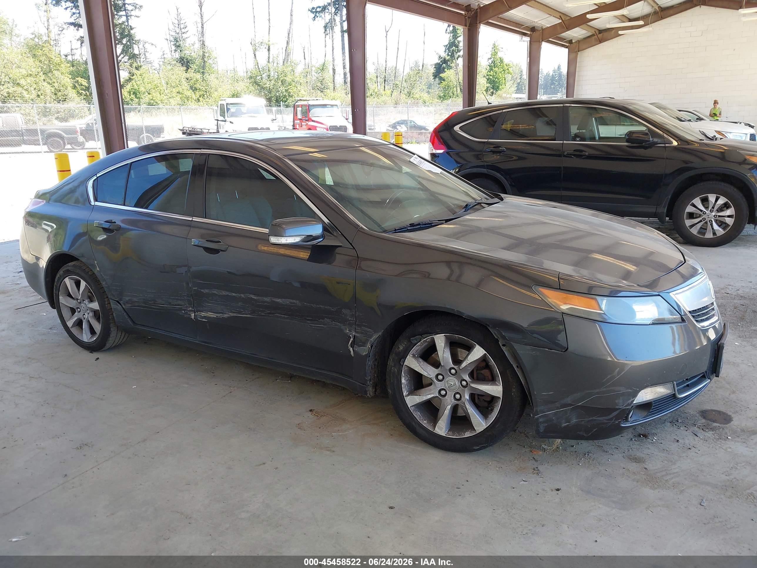 2013 Acura Tl 3.5 Gray vin: 19UUA8F28DA006040