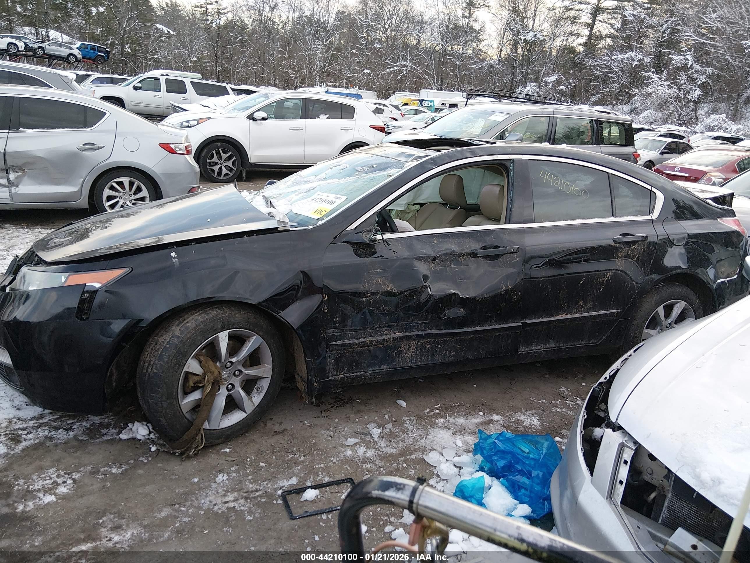 2013 Acura Tl 3.5 Black vin: 19UUA8F28DA007365