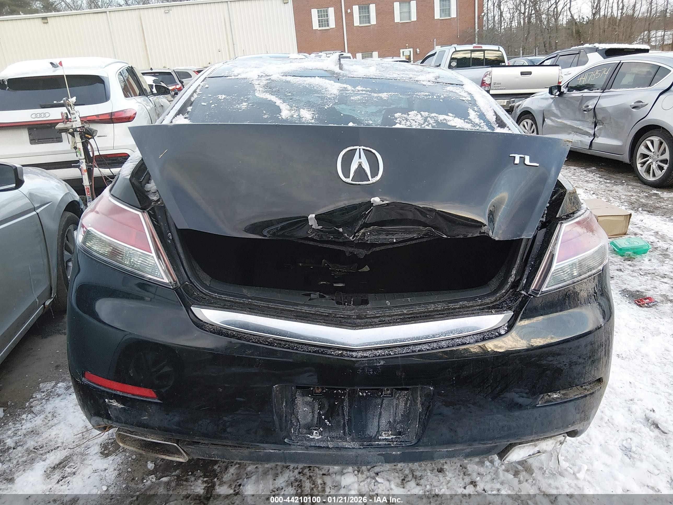 2013 Acura Tl 3.5 Black vin: 19UUA8F28DA007365