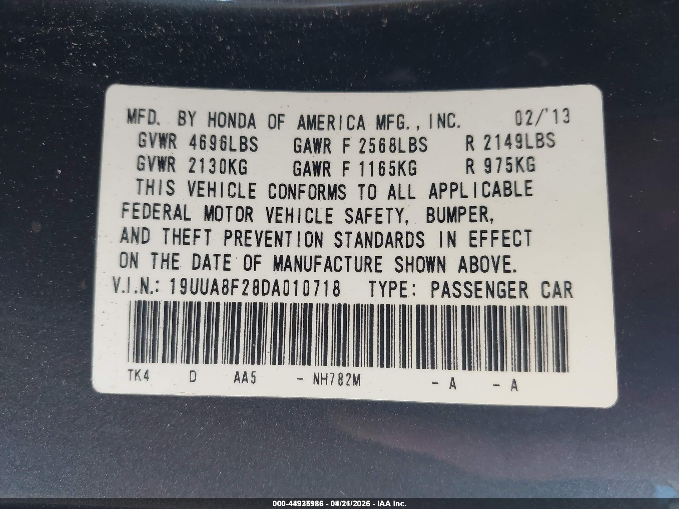 2013 Acura Tl 3.5 Gray vin: 19UUA8F28DA010718