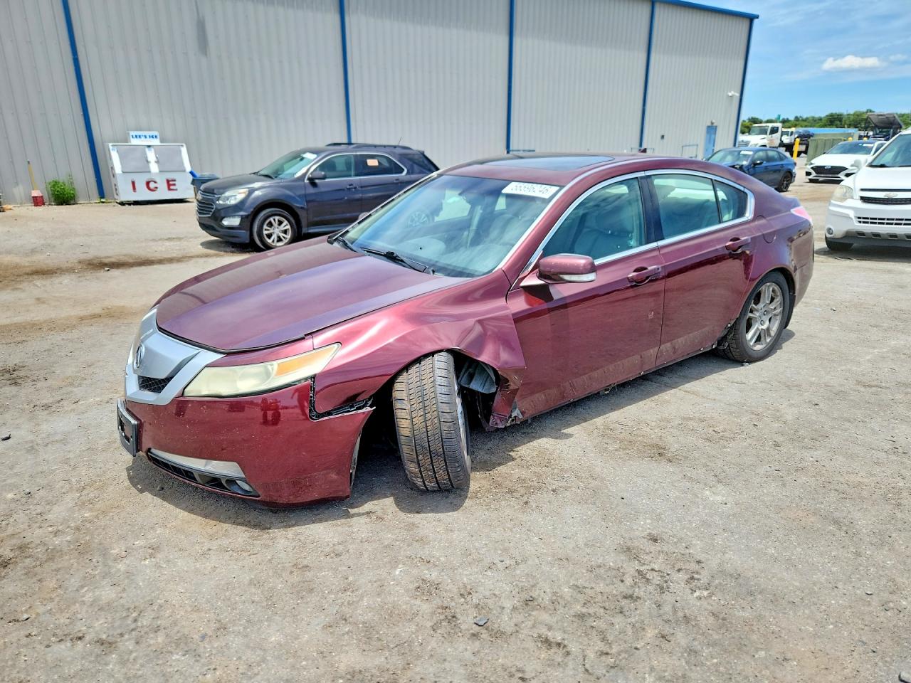 2010 Acura Tl Maroon vin: 19UUA8F29AA014742