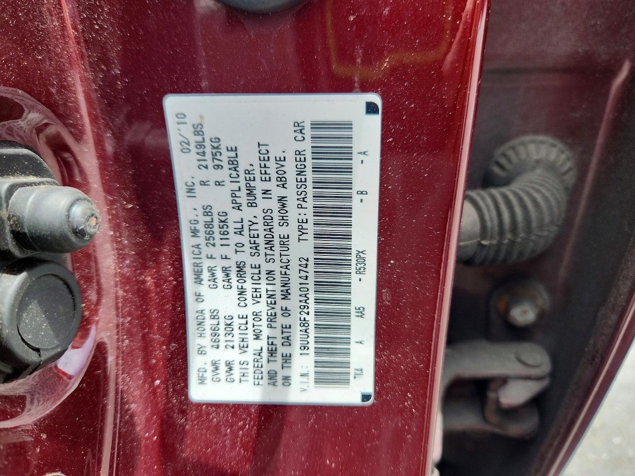 2010 Acura Tl Maroon vin: 19UUA8F29AA014742