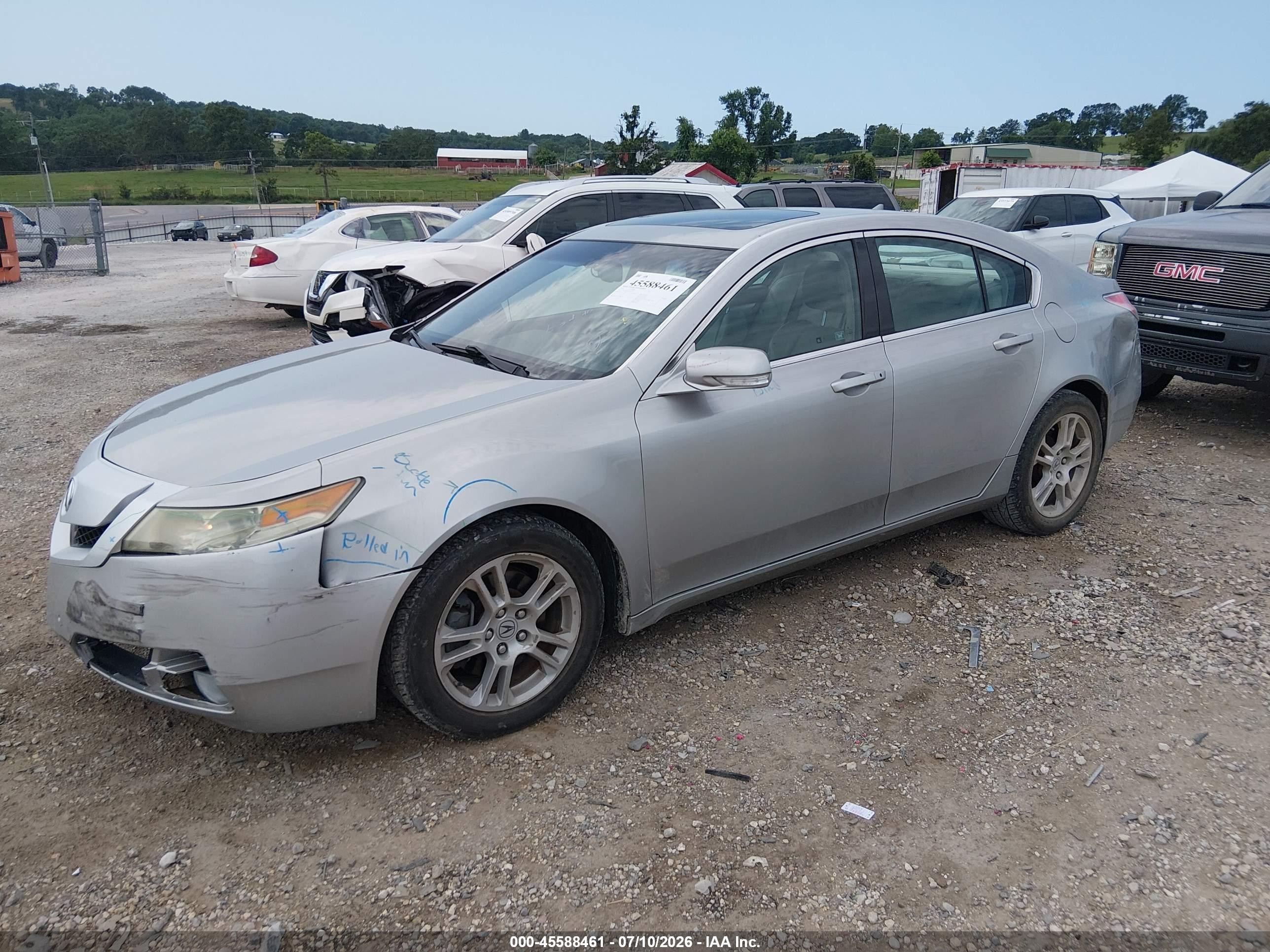 2010 Acura Tl 3.5 Silver vin: 19UUA8F29AA017365