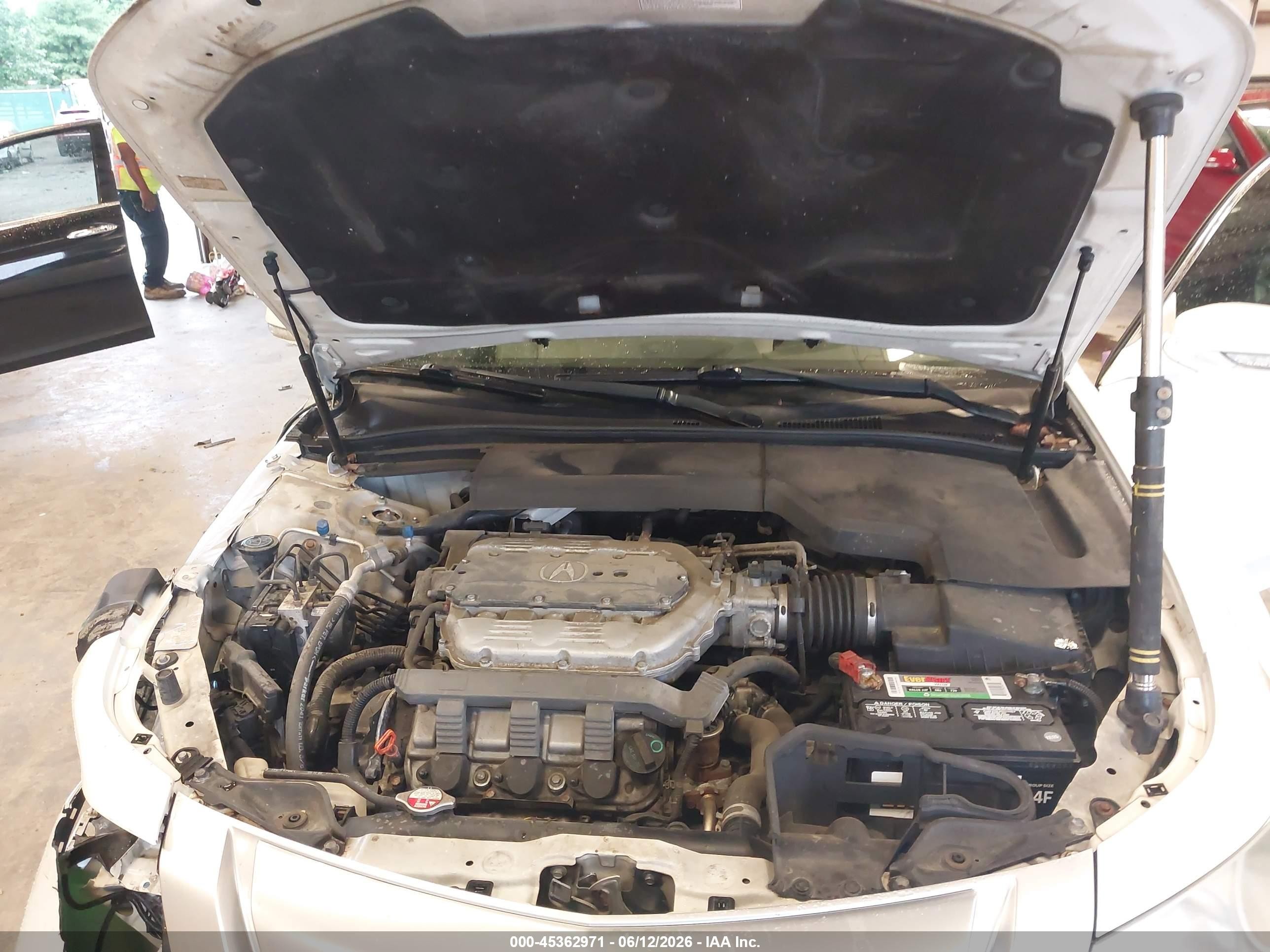 2010 Acura Tl 3.5 White vin: 19UUA8F29AA018421