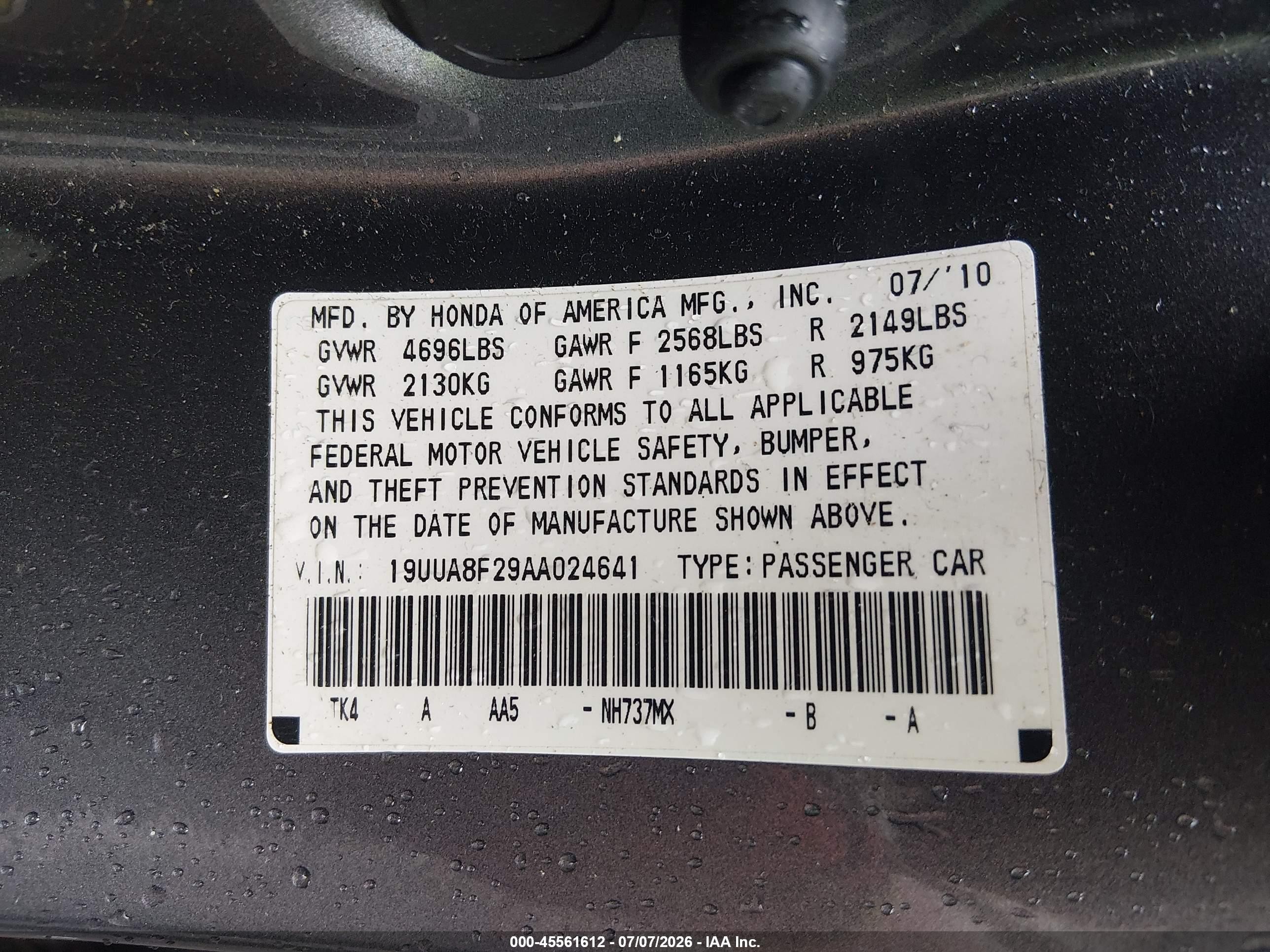 2010 Acura Tl 3.5 Gray vin: 19UUA8F29AA024641