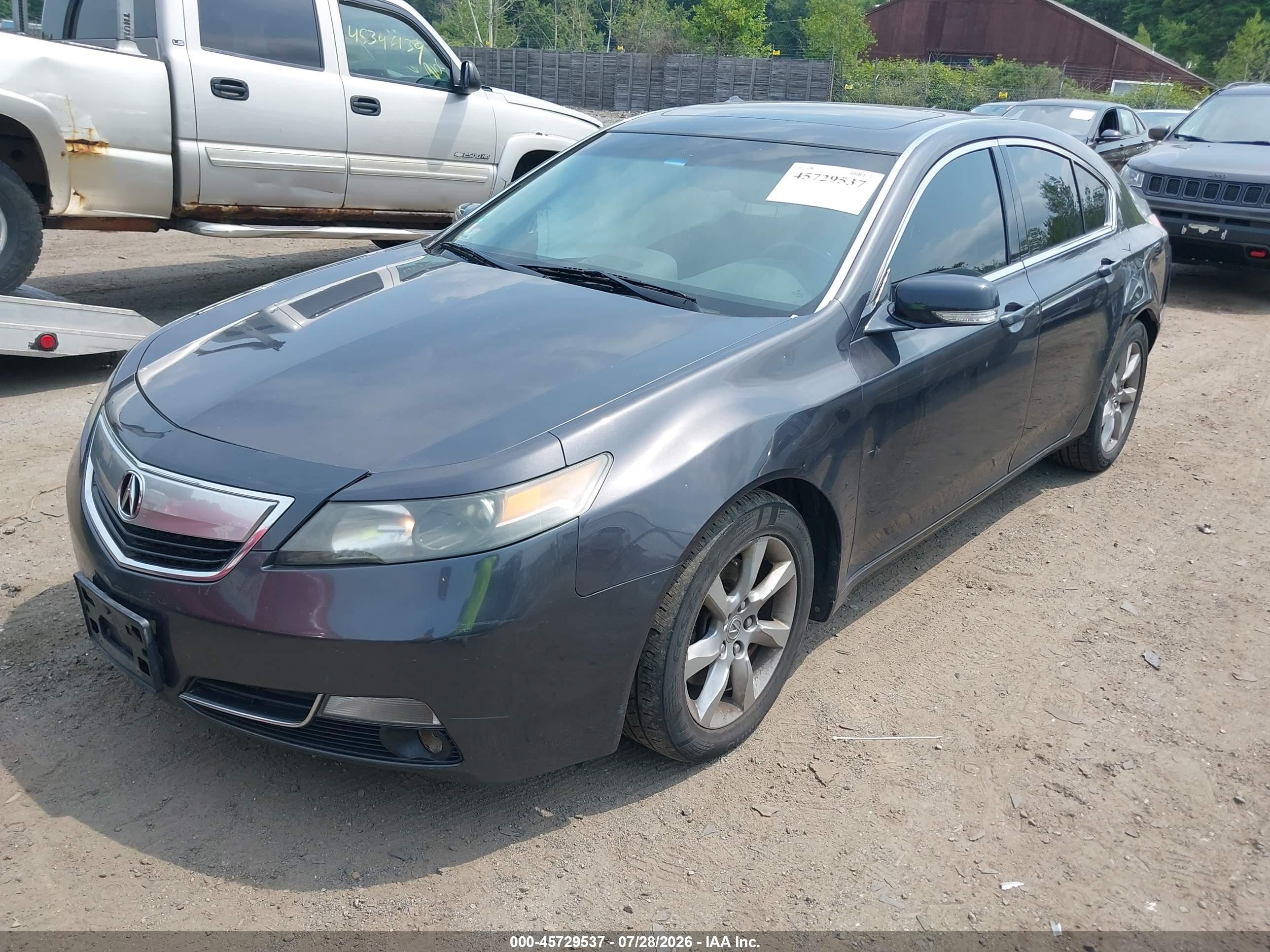 2012 Acura Tl 3.5 Gray vin: 19UUA8F29CA005641