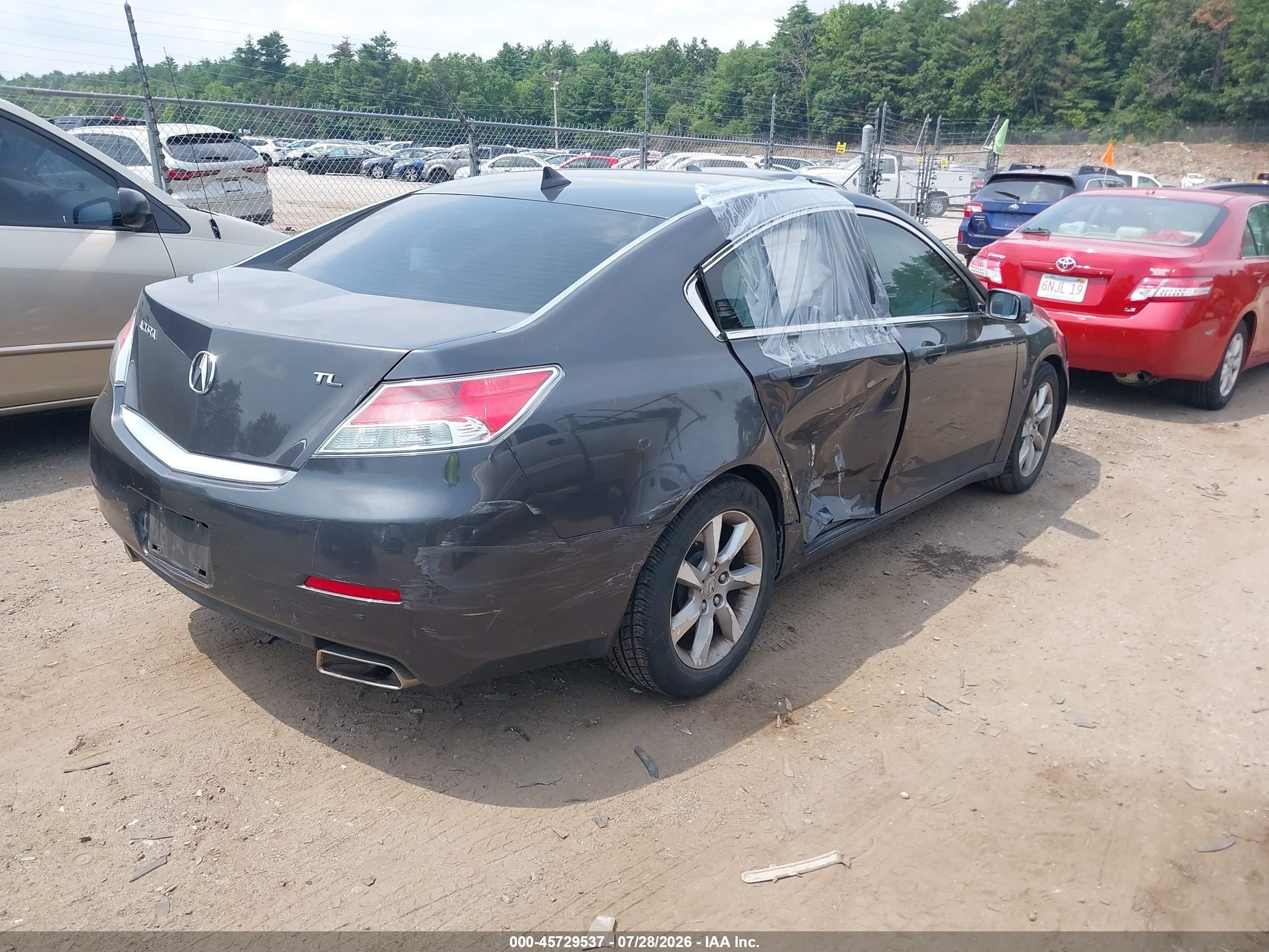2012 Acura Tl 3.5 Gray vin: 19UUA8F29CA005641