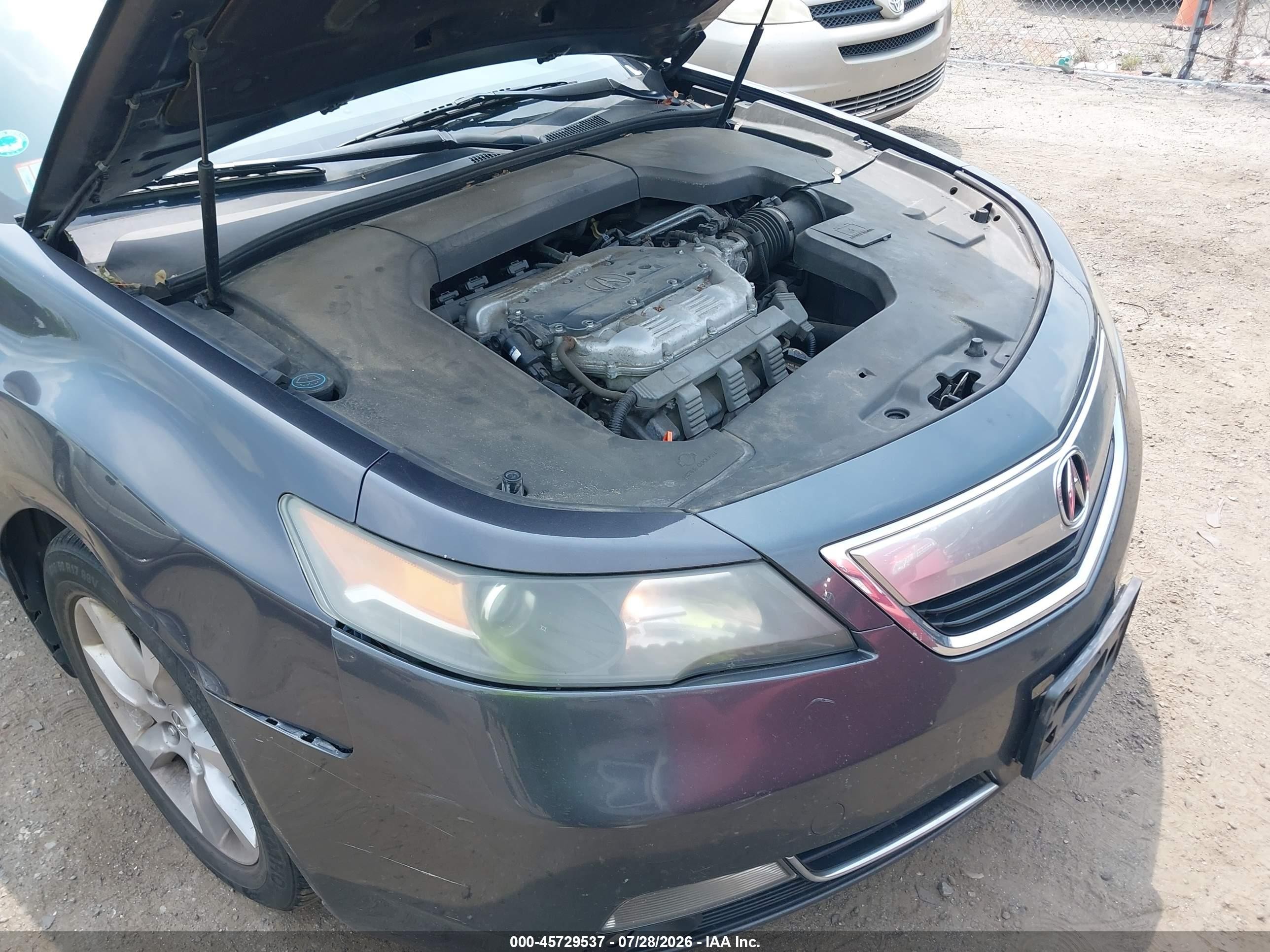 2012 Acura Tl 3.5 Gray vin: 19UUA8F29CA005641